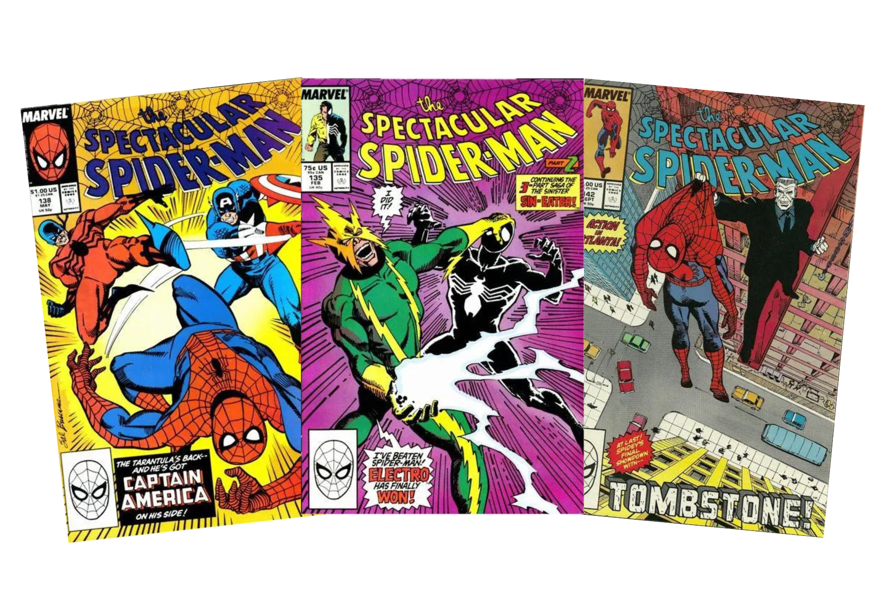 Spectacular Spider-Man #138, Spectacular Spider-Man #135, Spectacular Spider-Man #142