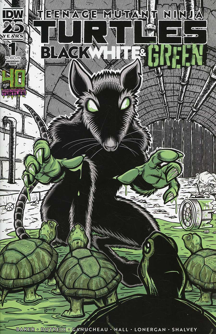 Teenage Mutant Ninja Turtles: Black White and Green #1