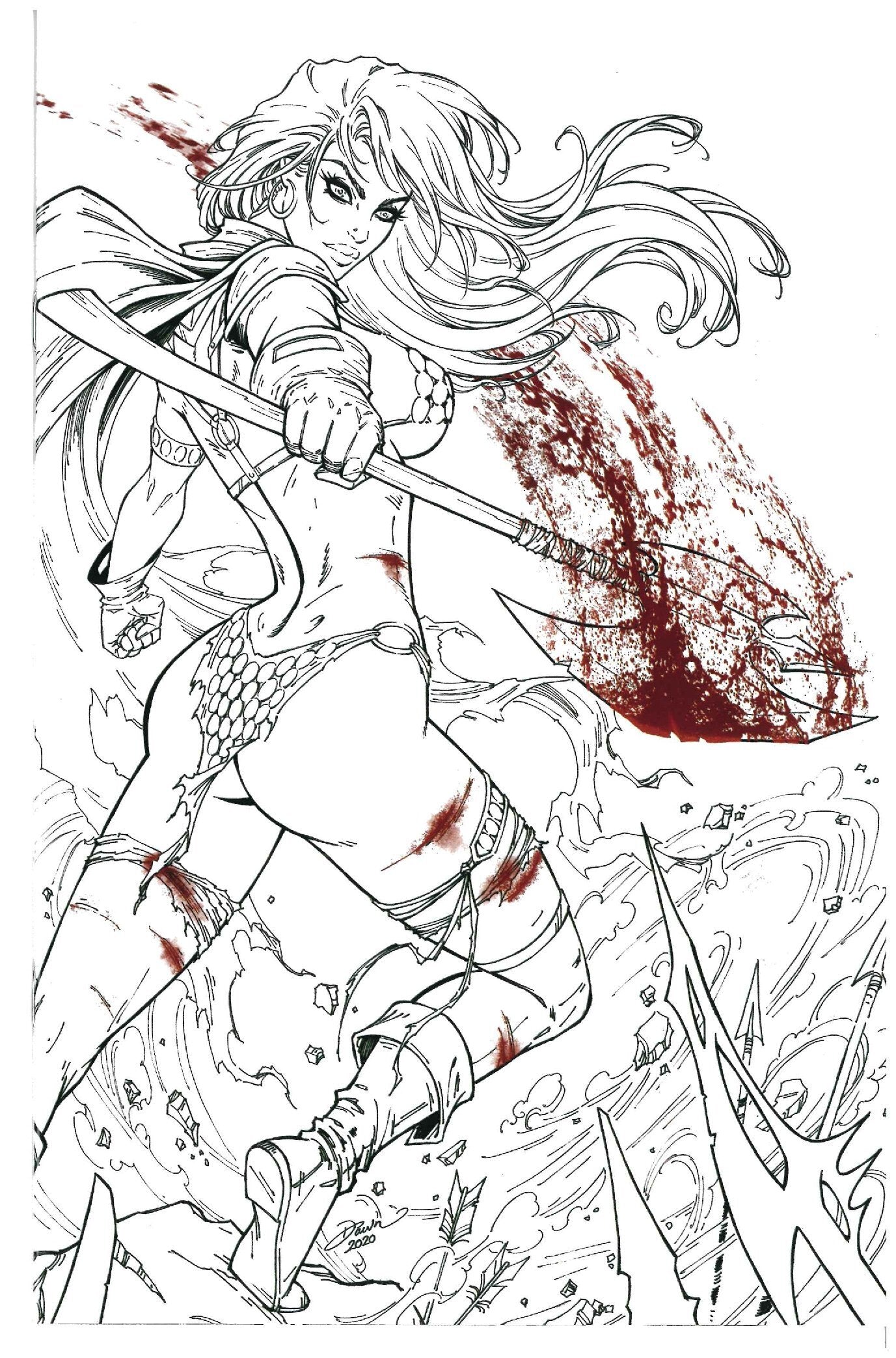 Red Sonja #5 Dawn McTeigue Variant Cover