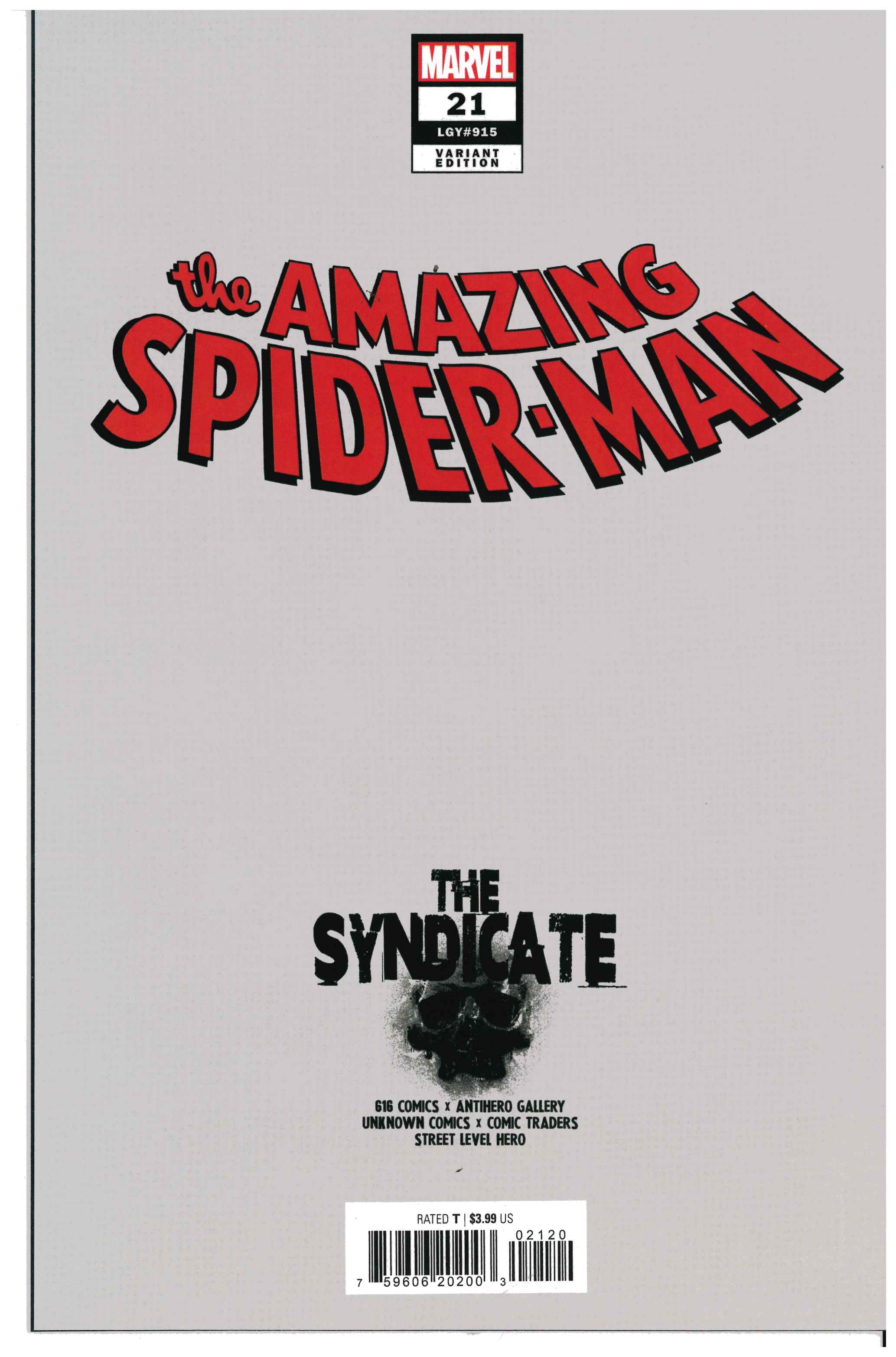 Amazing Spider-Man #21 backside