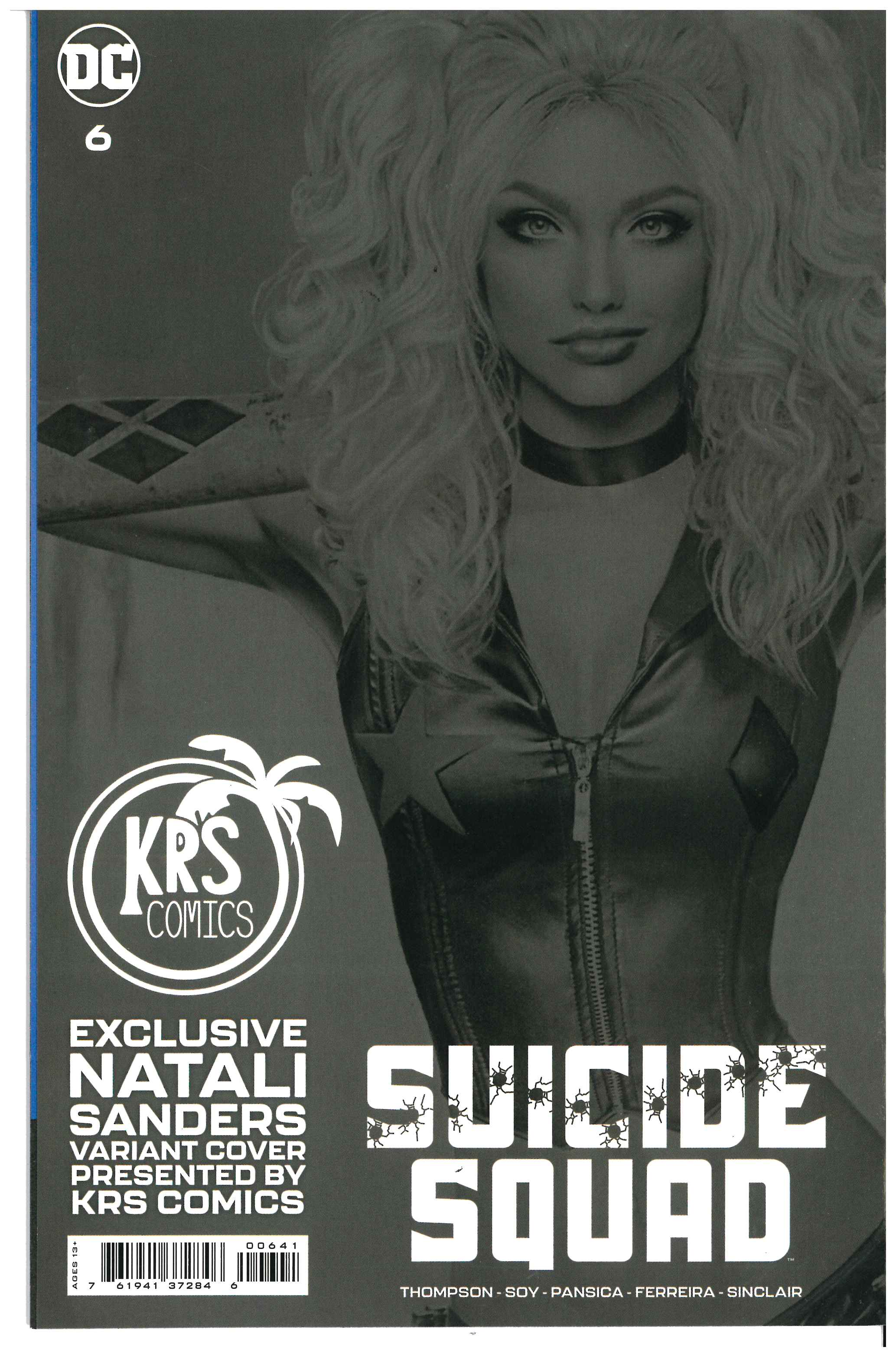 Suicide Squad #6 | Signed by Natalie Sanders backside