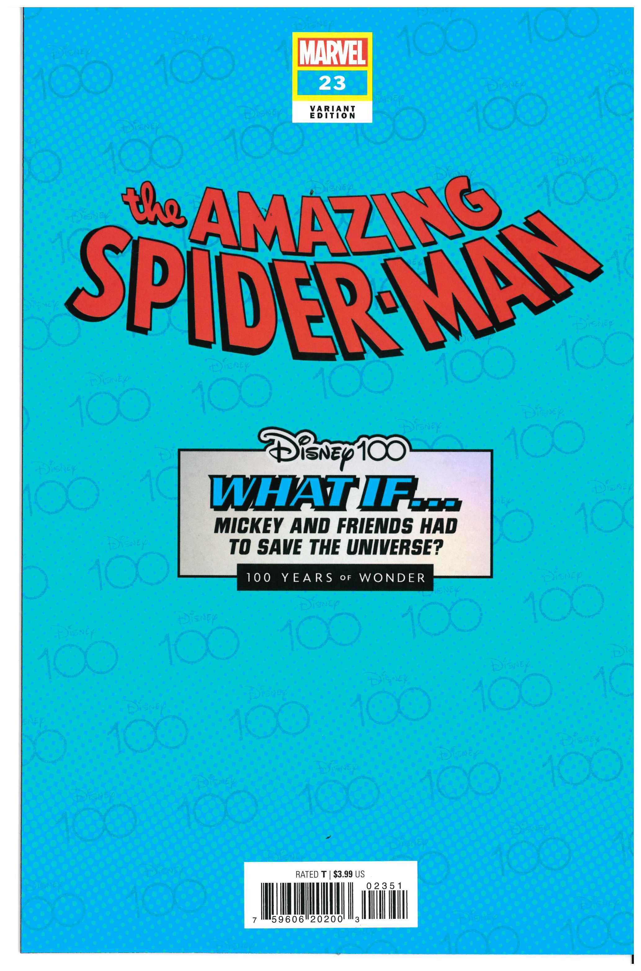 Amazing Spider-Man #23 backside