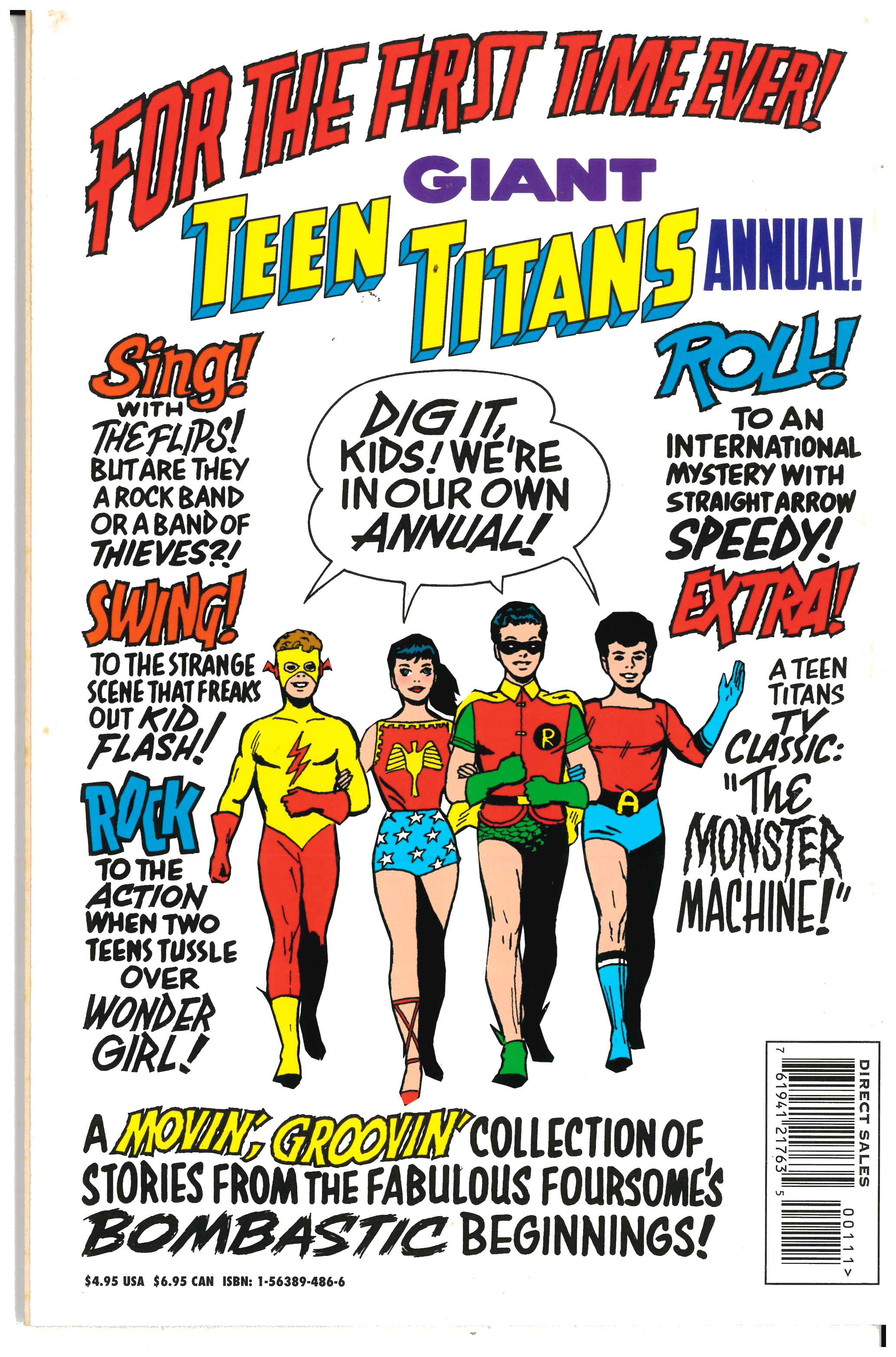 Giant Teen Titans Annual 1967 #1 backside