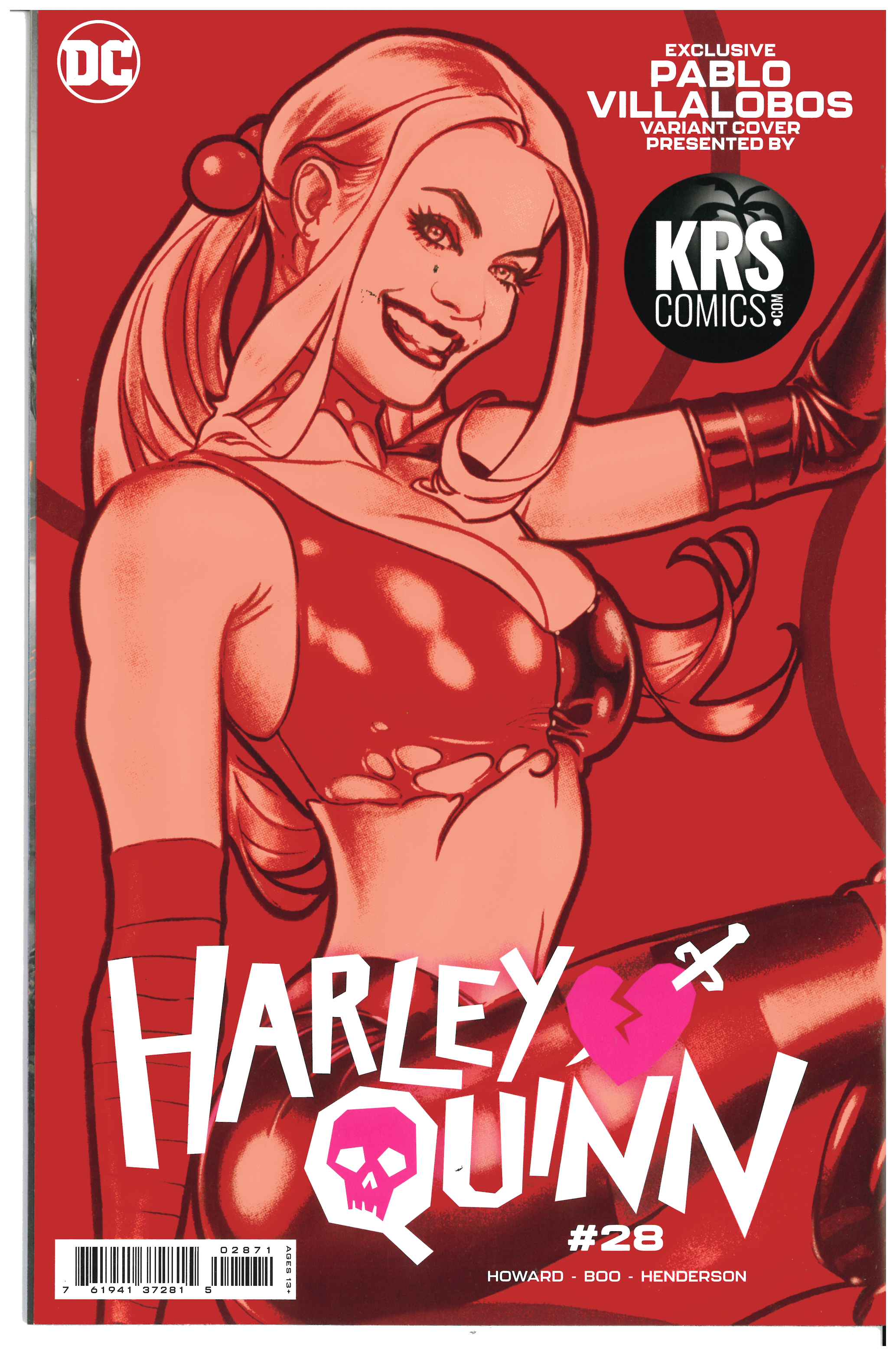 Harley Quinn #28 | Signed by Pablo Lobos backside