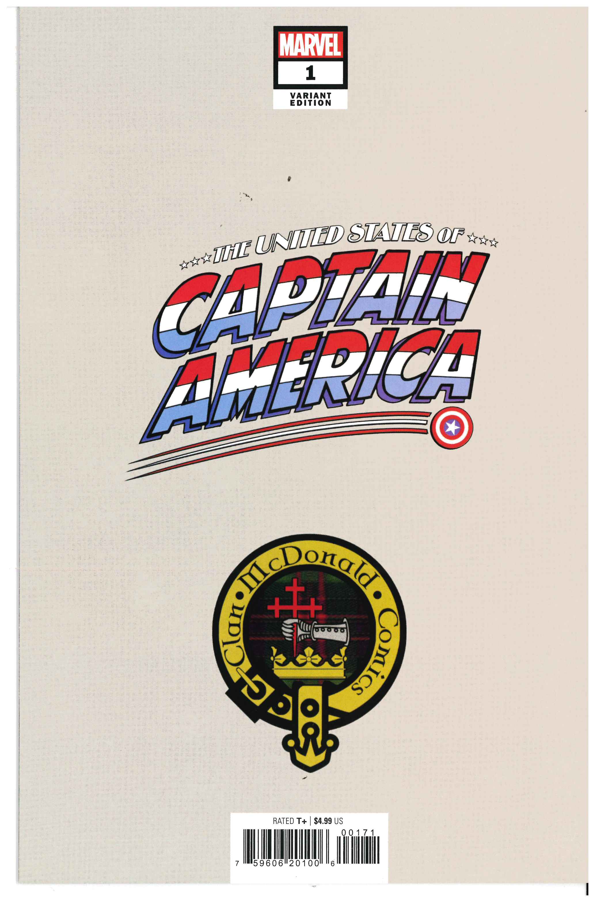 The United States of Captain America #1 backside
