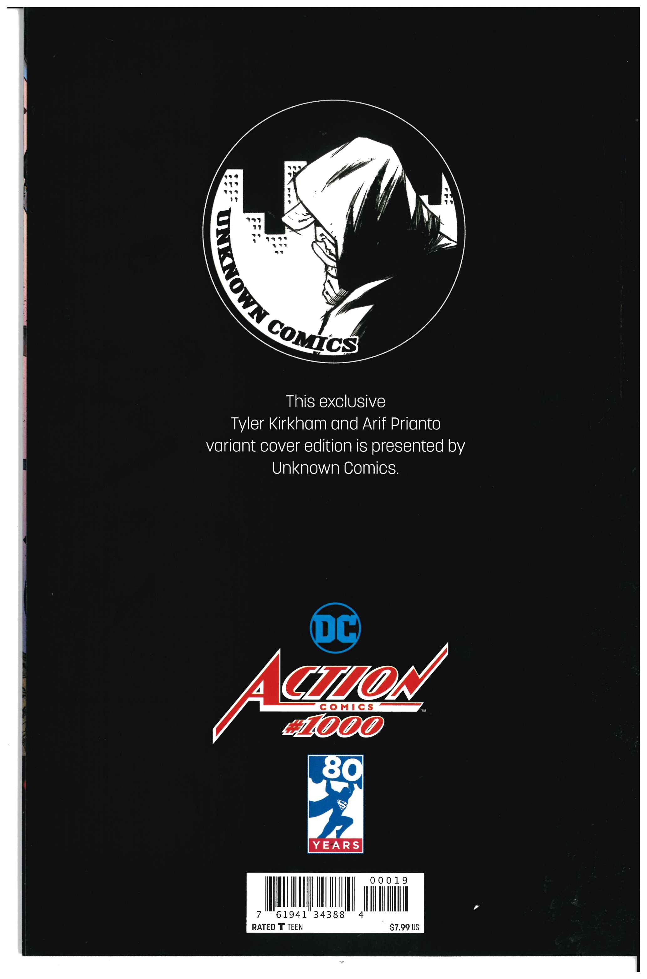 Action Comics #1000 backside