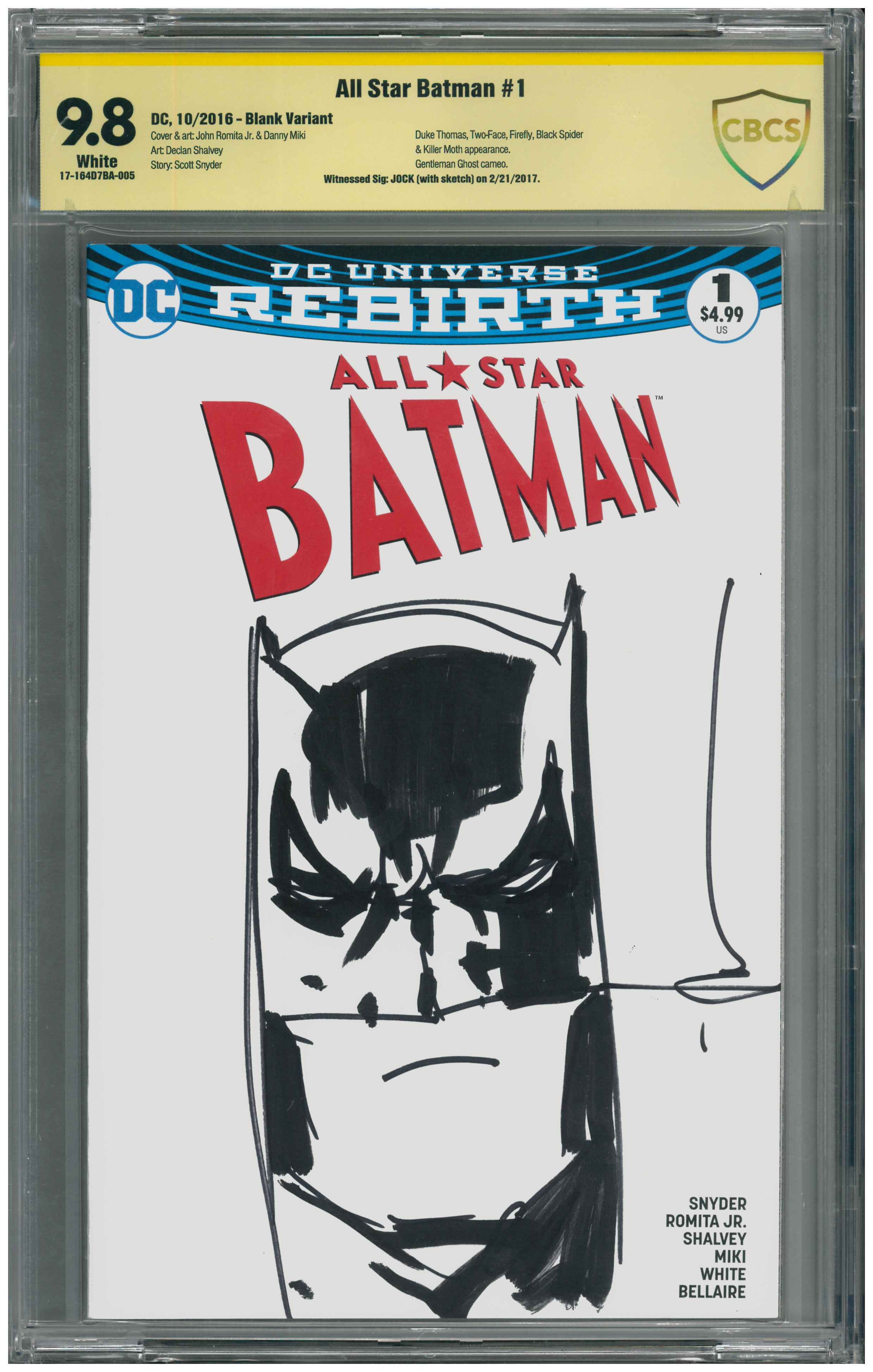 All Star Batman #1 | Signed & Sketch by Jock