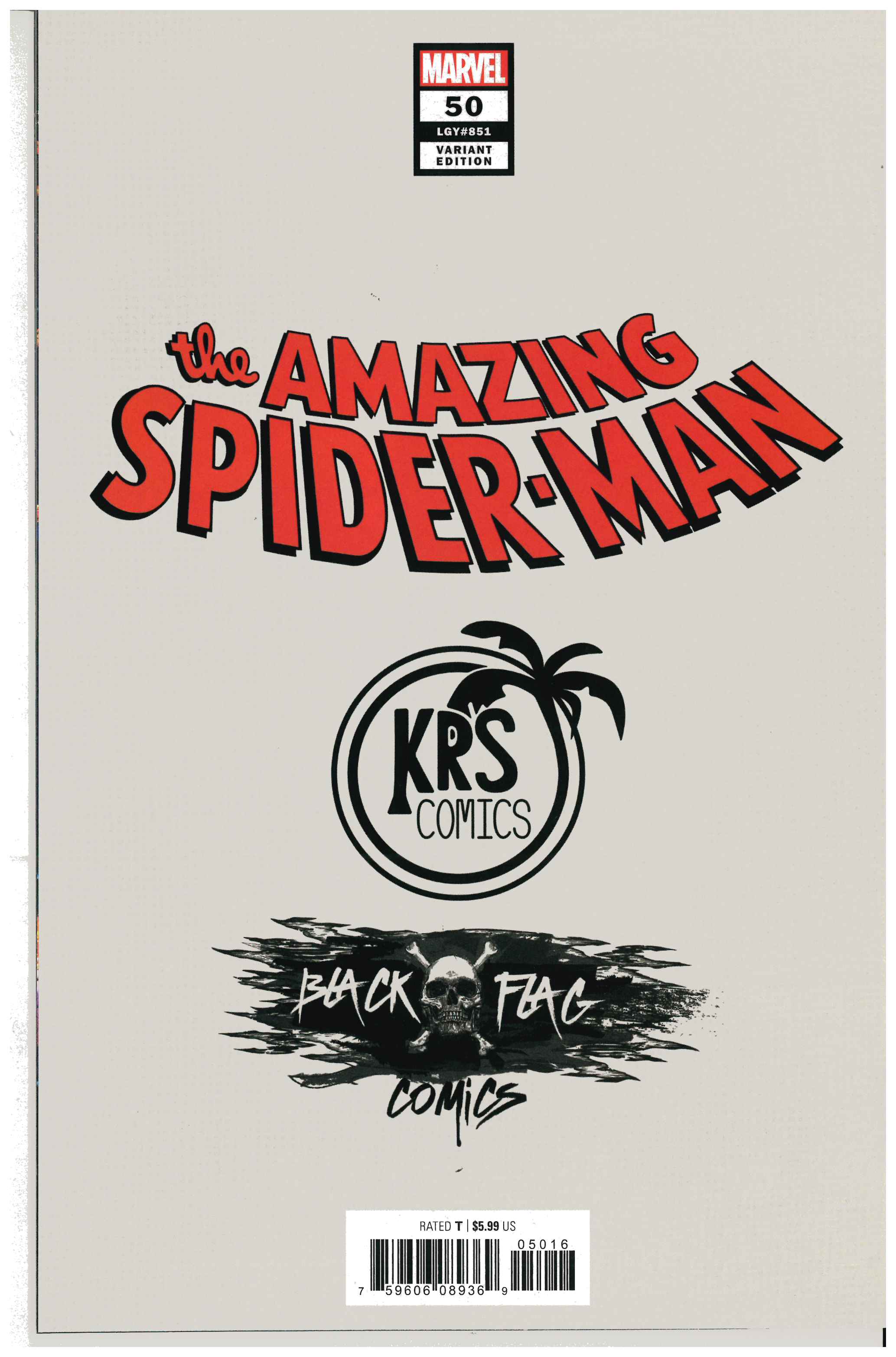 Amazing Spider-Man #50 | Signed by Mike Mayhew backside