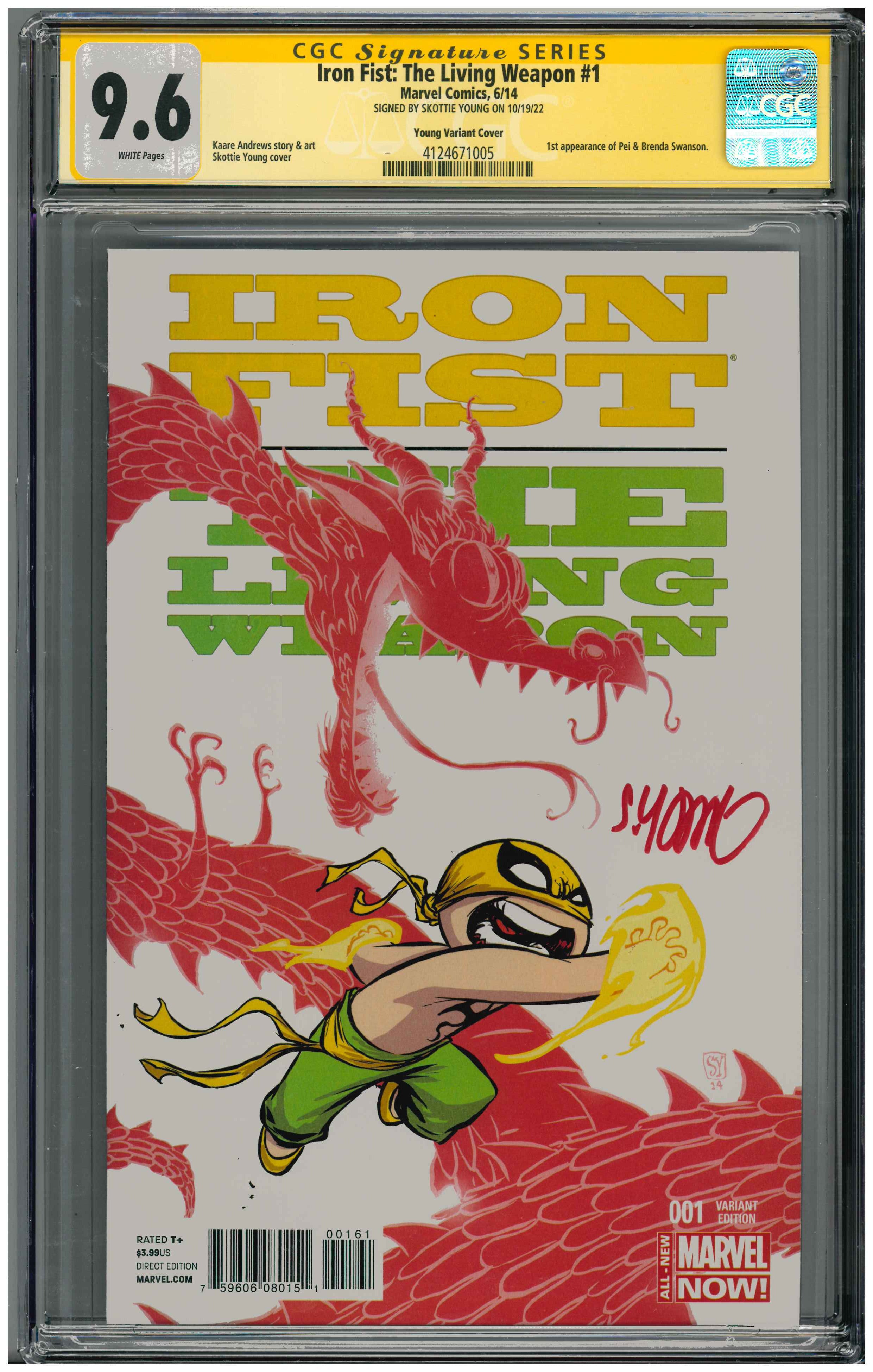 Iron Fist: The Living Weapon #1 | Signed by Skottie Young