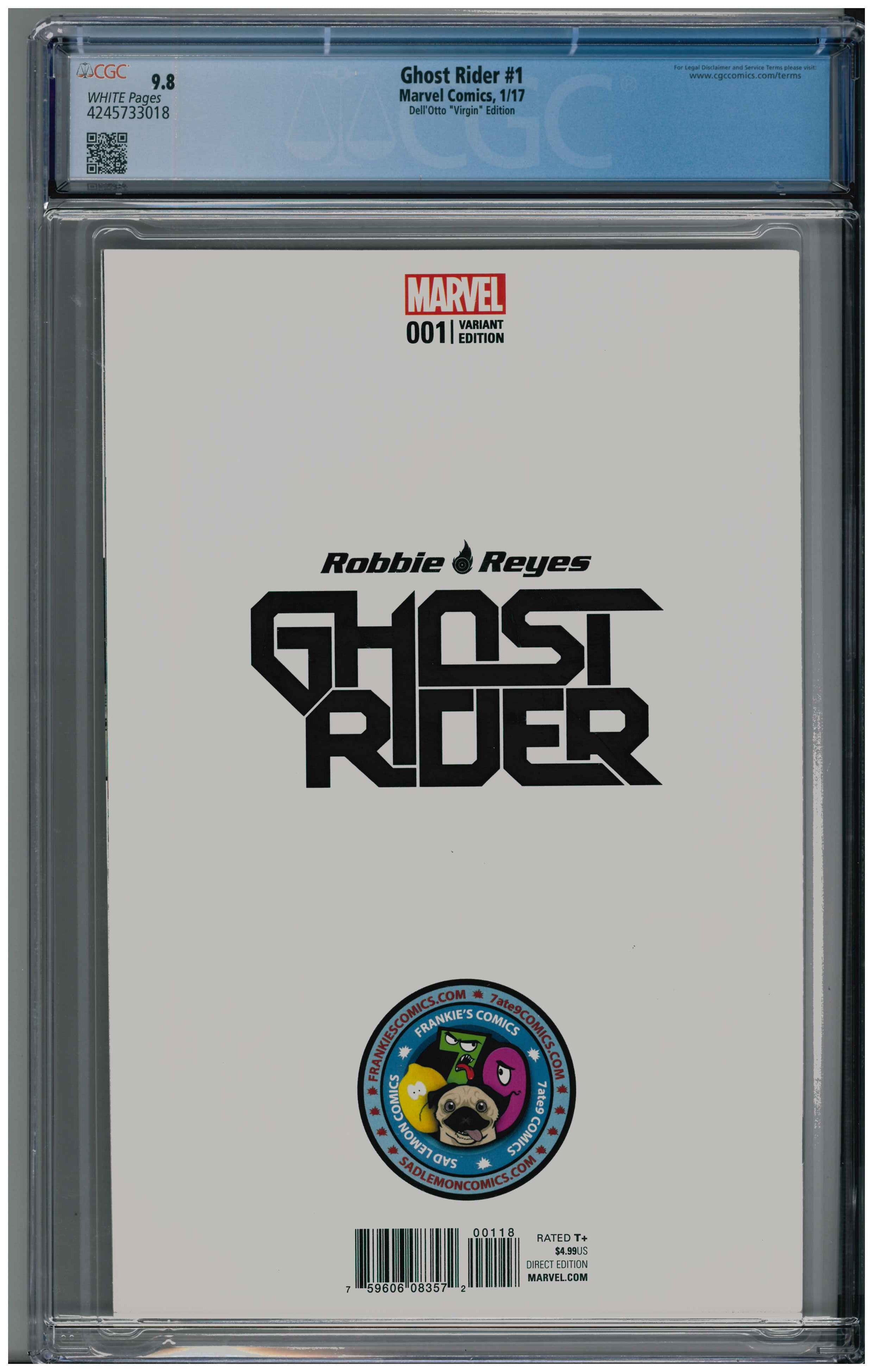 Ghost Rider #1 backside