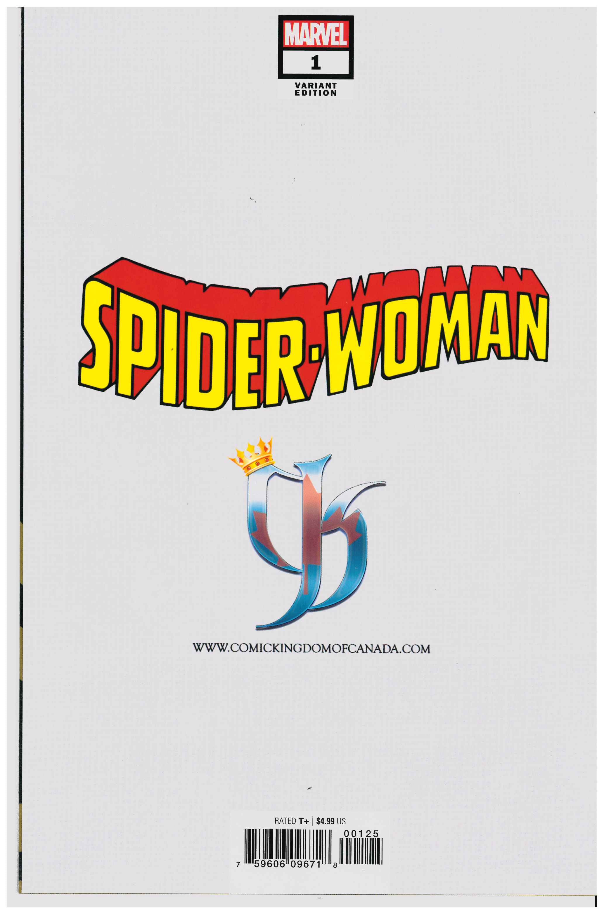 Spider-Woman #1 | Signed by Tyler Kirkham backside