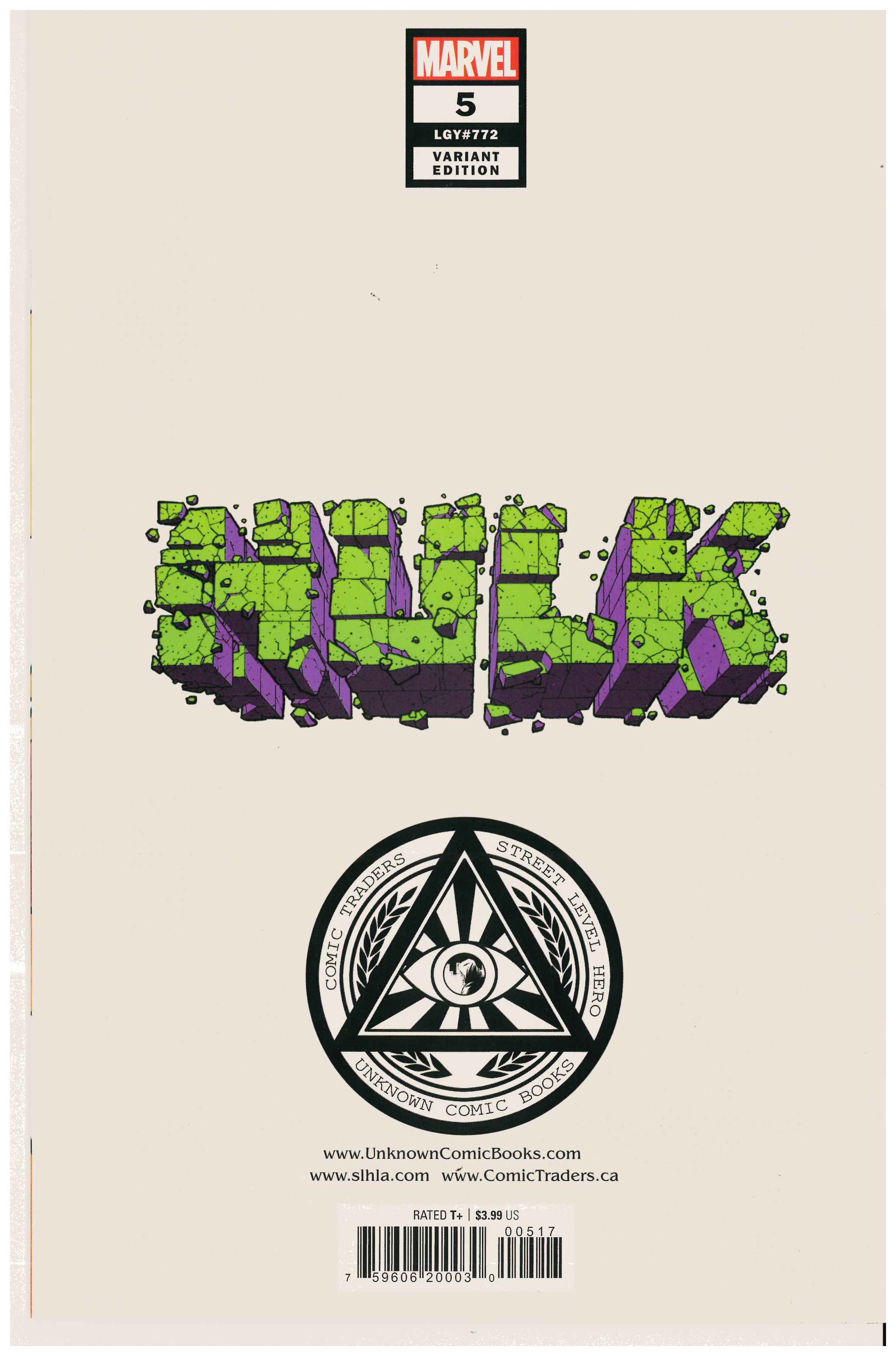 Hulk #5 | Unterschrieben von Donny Cates Rpckseite