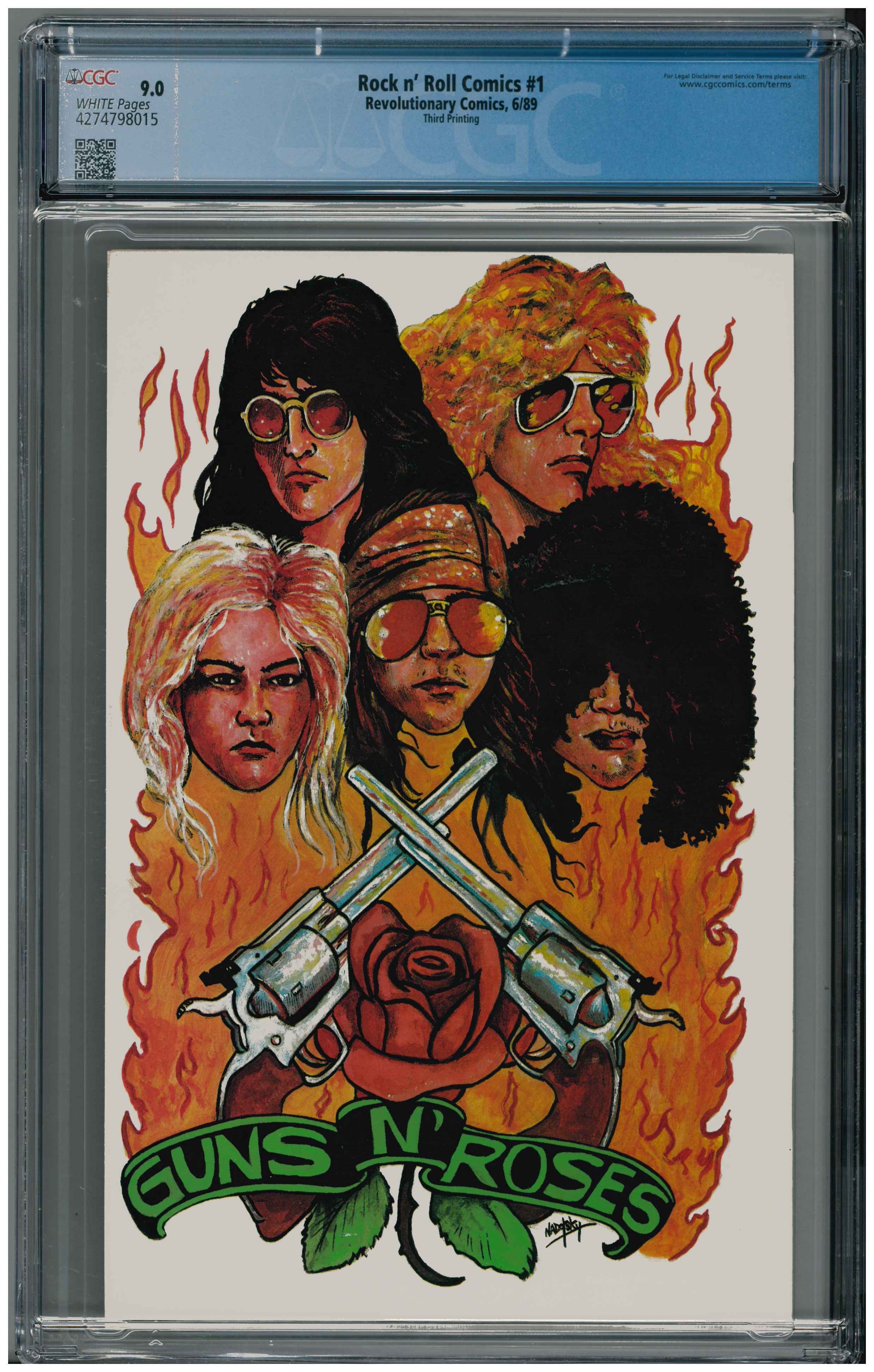 Rock n' Roll Comics #1 Rückseite