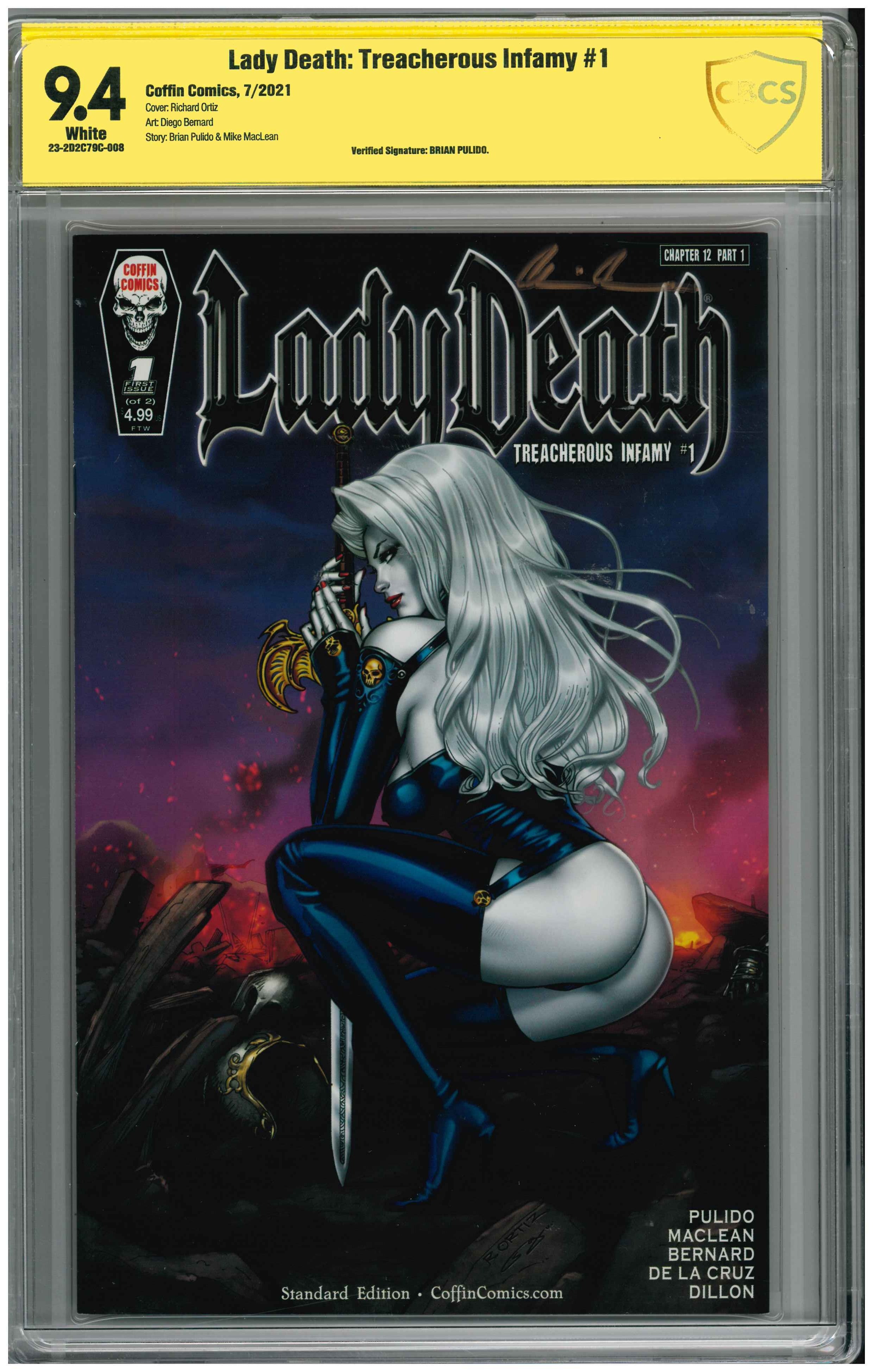 Lady Death: Treacherous Infamy #1| Unterschrieben von Brian Pulido