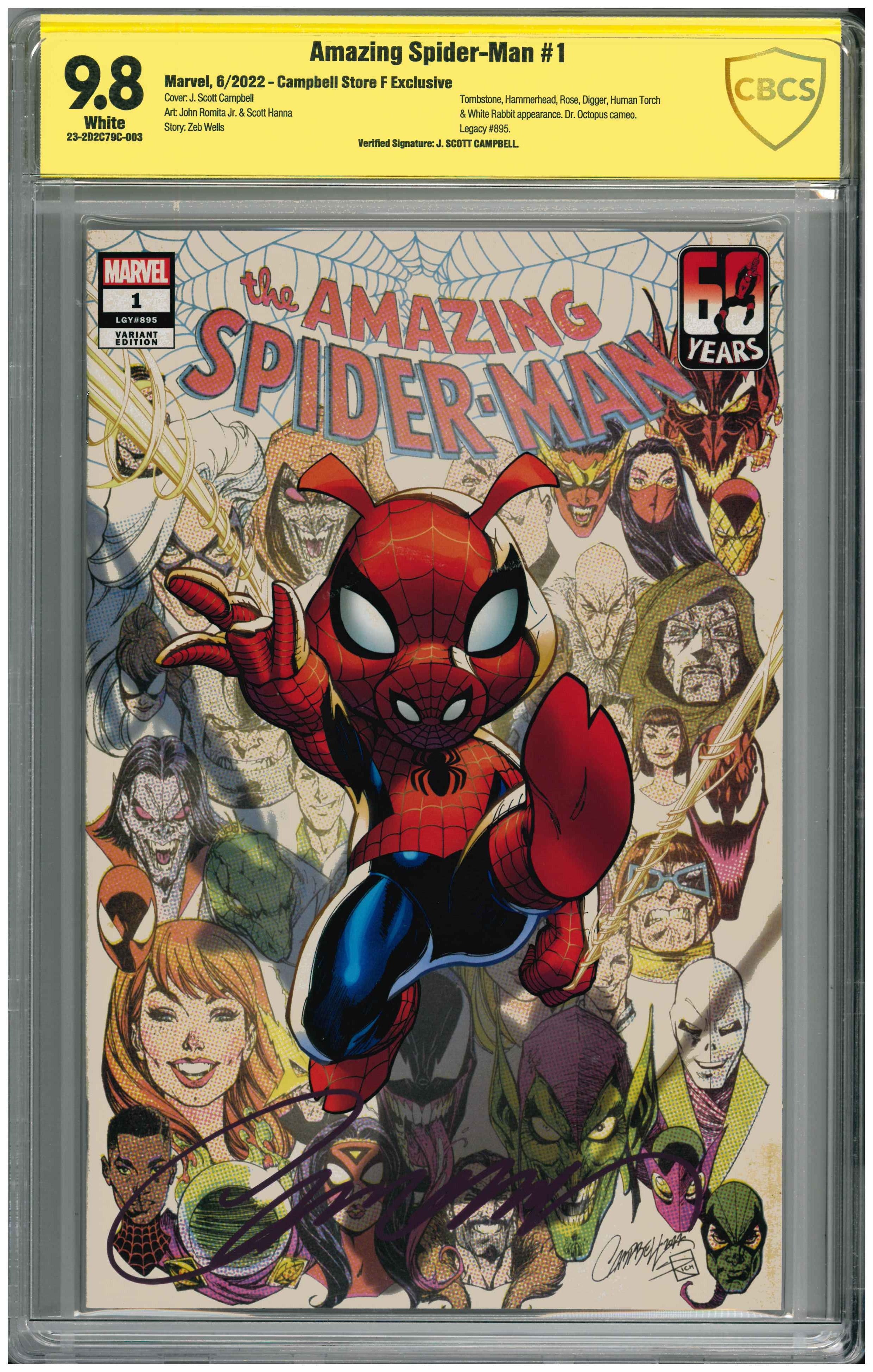 Amazing Spider-Man #1| Unterschrieben von J. Scott Campbell