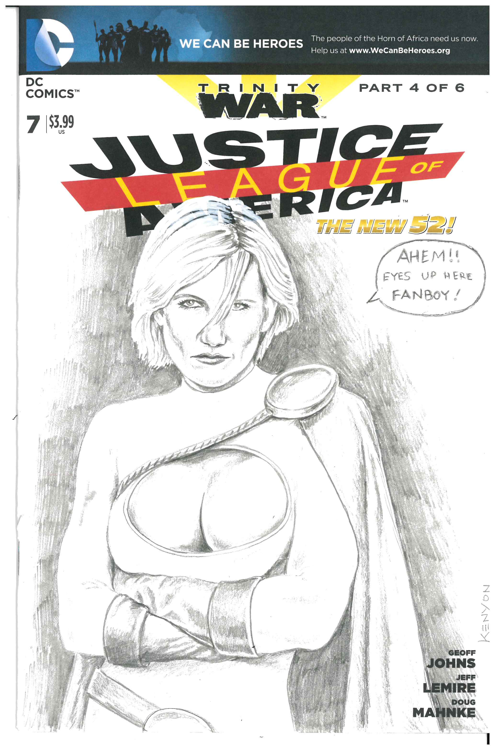 Justice League of America #7 | Sketch von Kenyon Martin