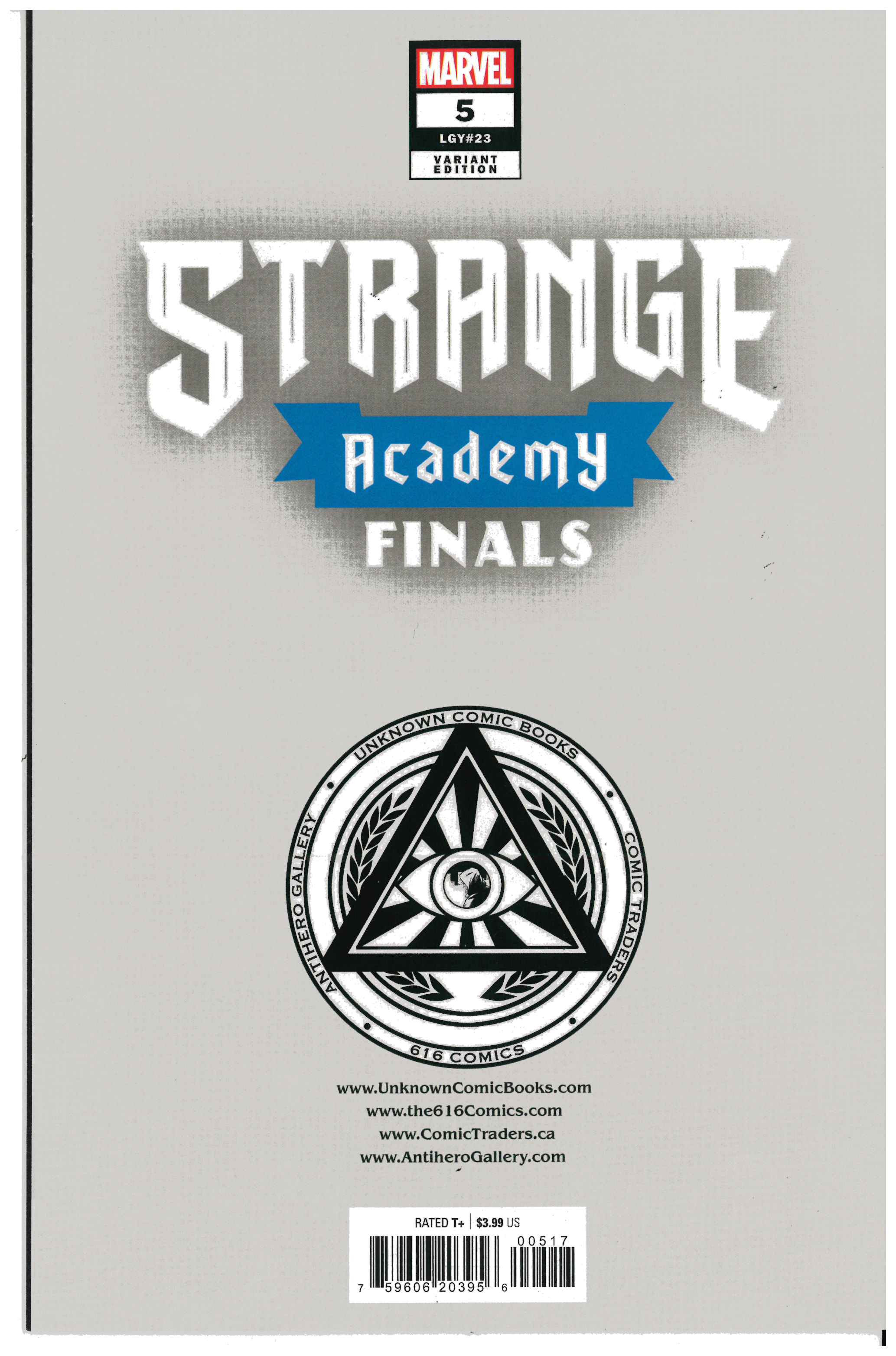 Strange Academy Finals #5 Rückseite