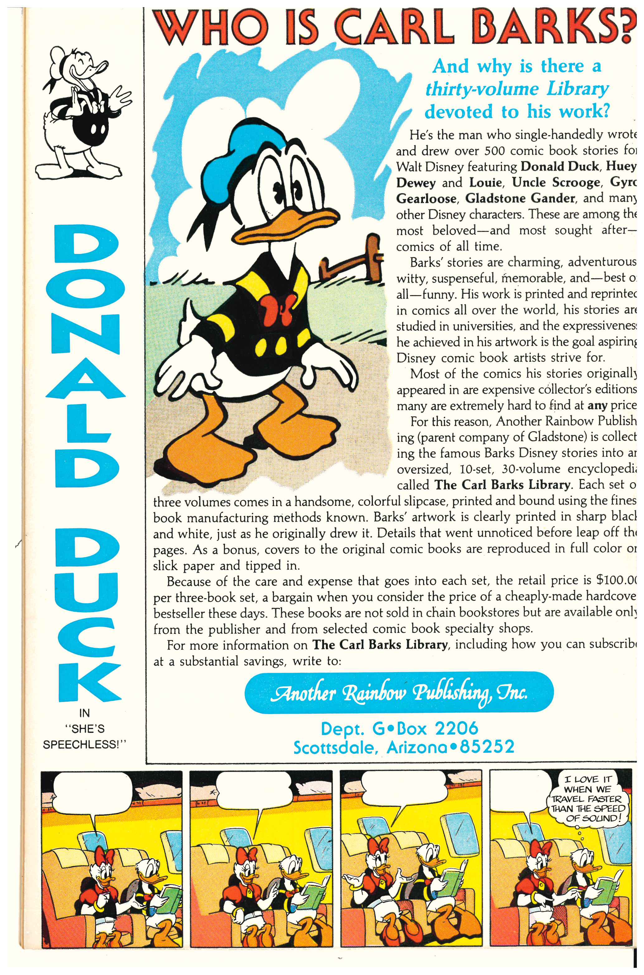 Walt Disney Comics #534 Rückseite