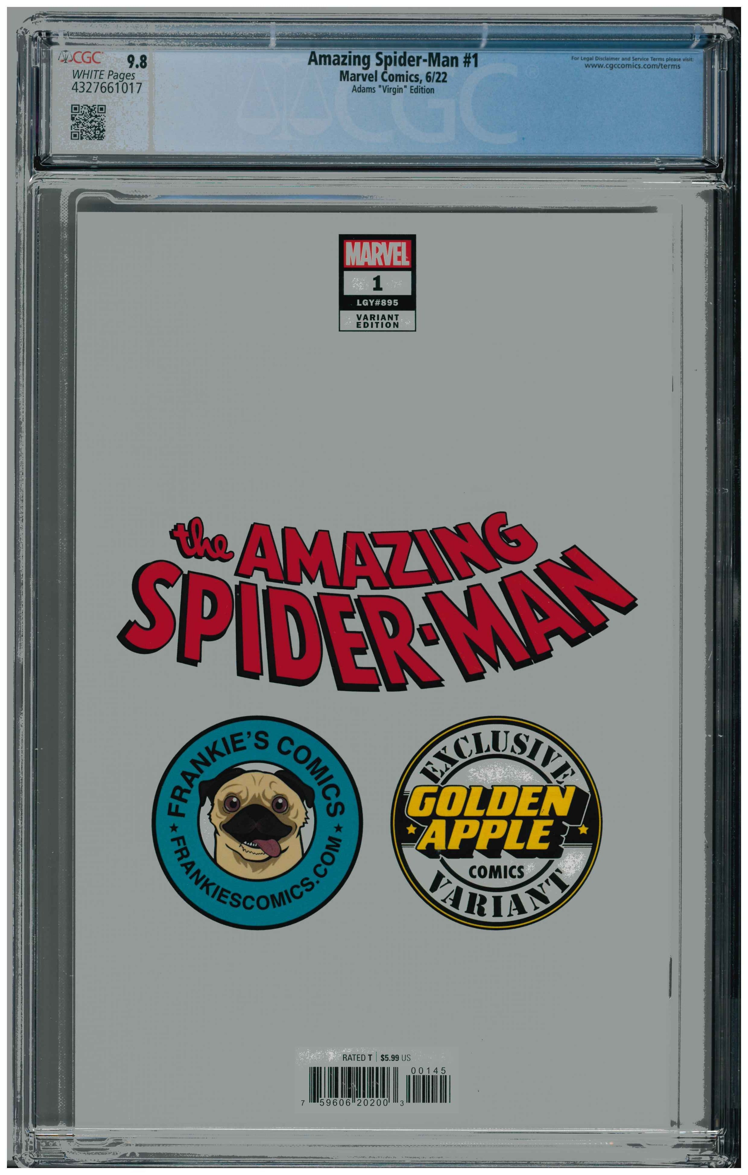 Amazing Spider-Man #1 Rücskeite