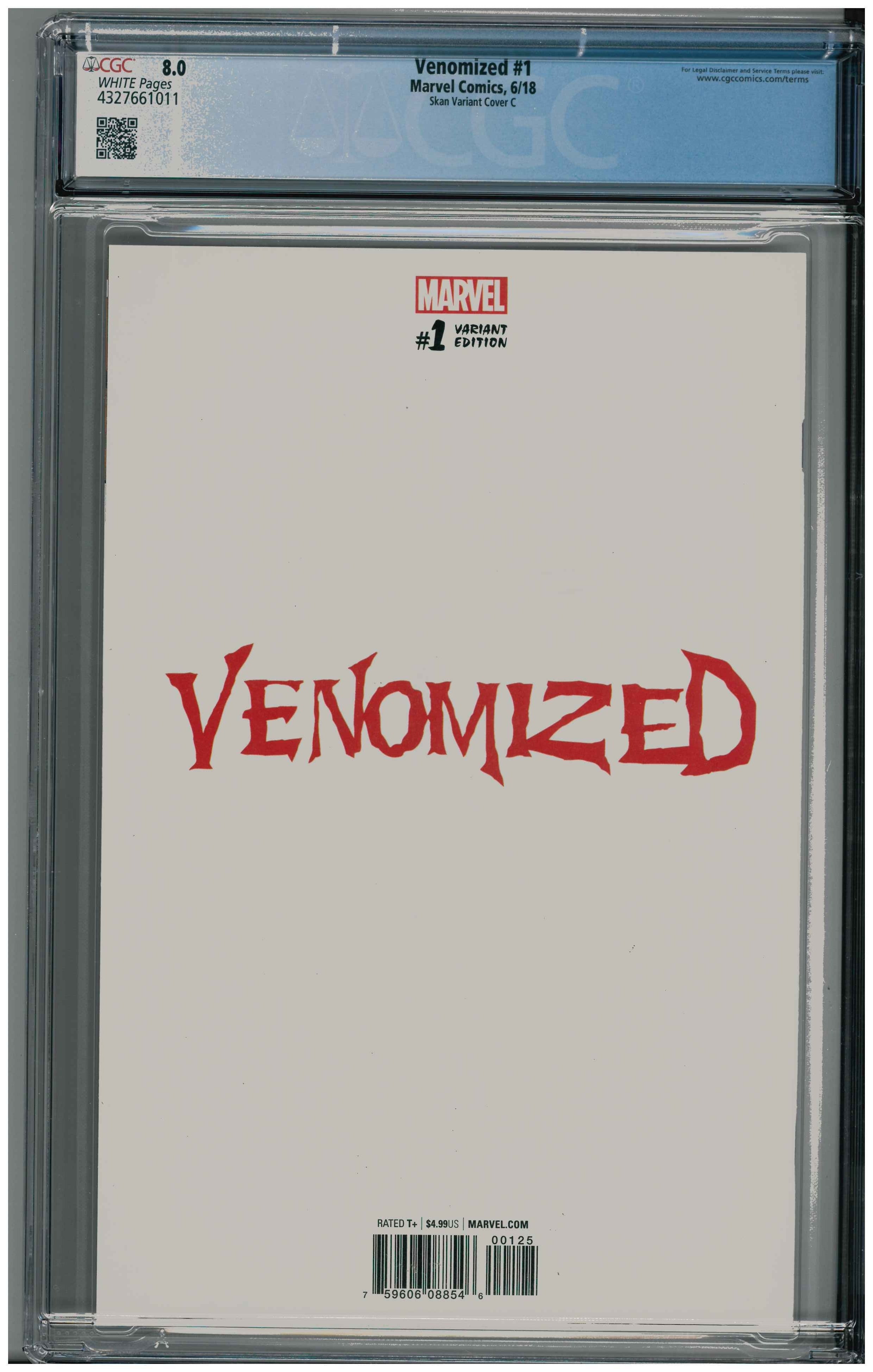 Venomized #1 Rückseite