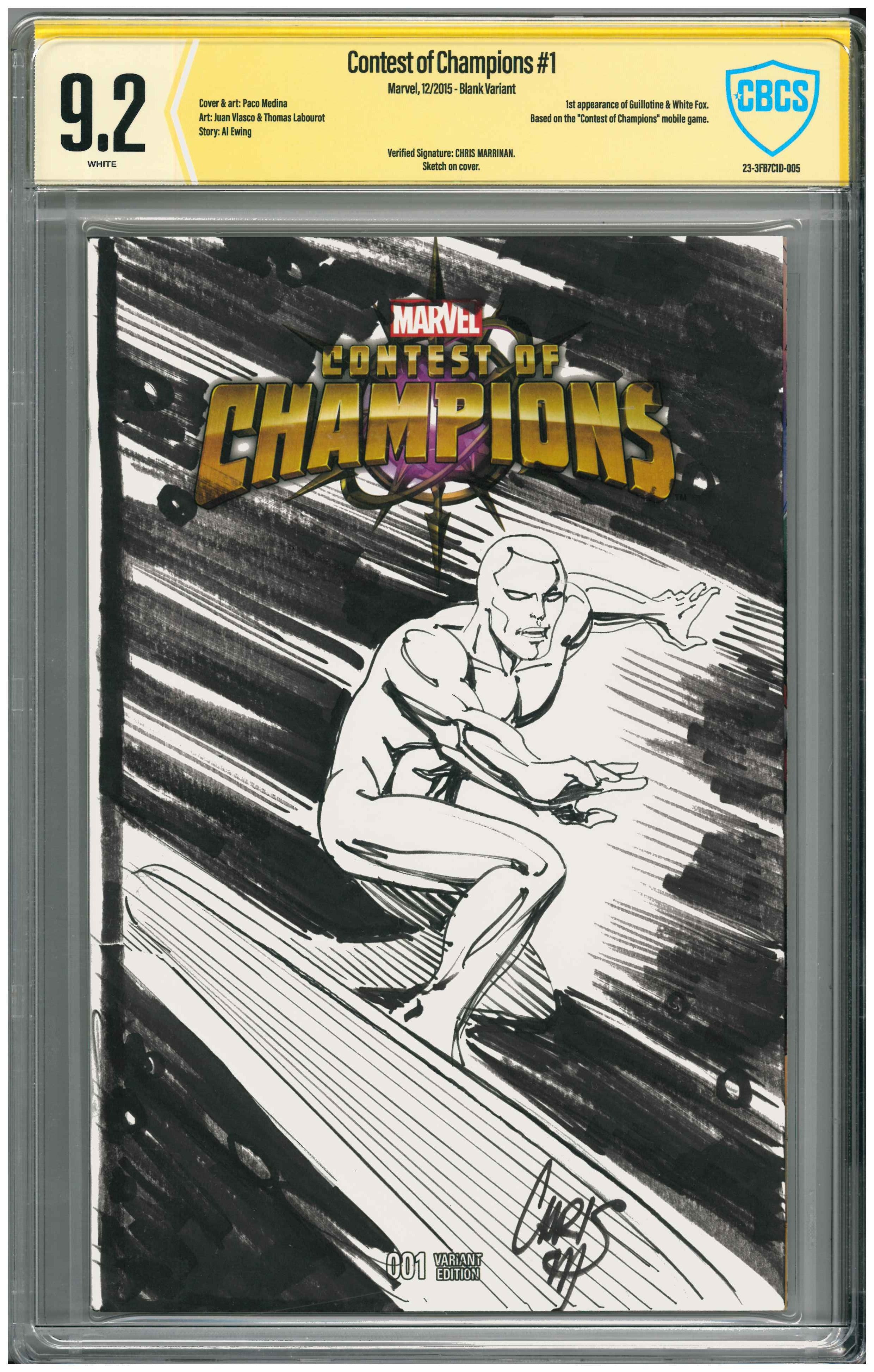 Contest of Champions #1 | Unterschrieben & Sketched von Chris Marrinan