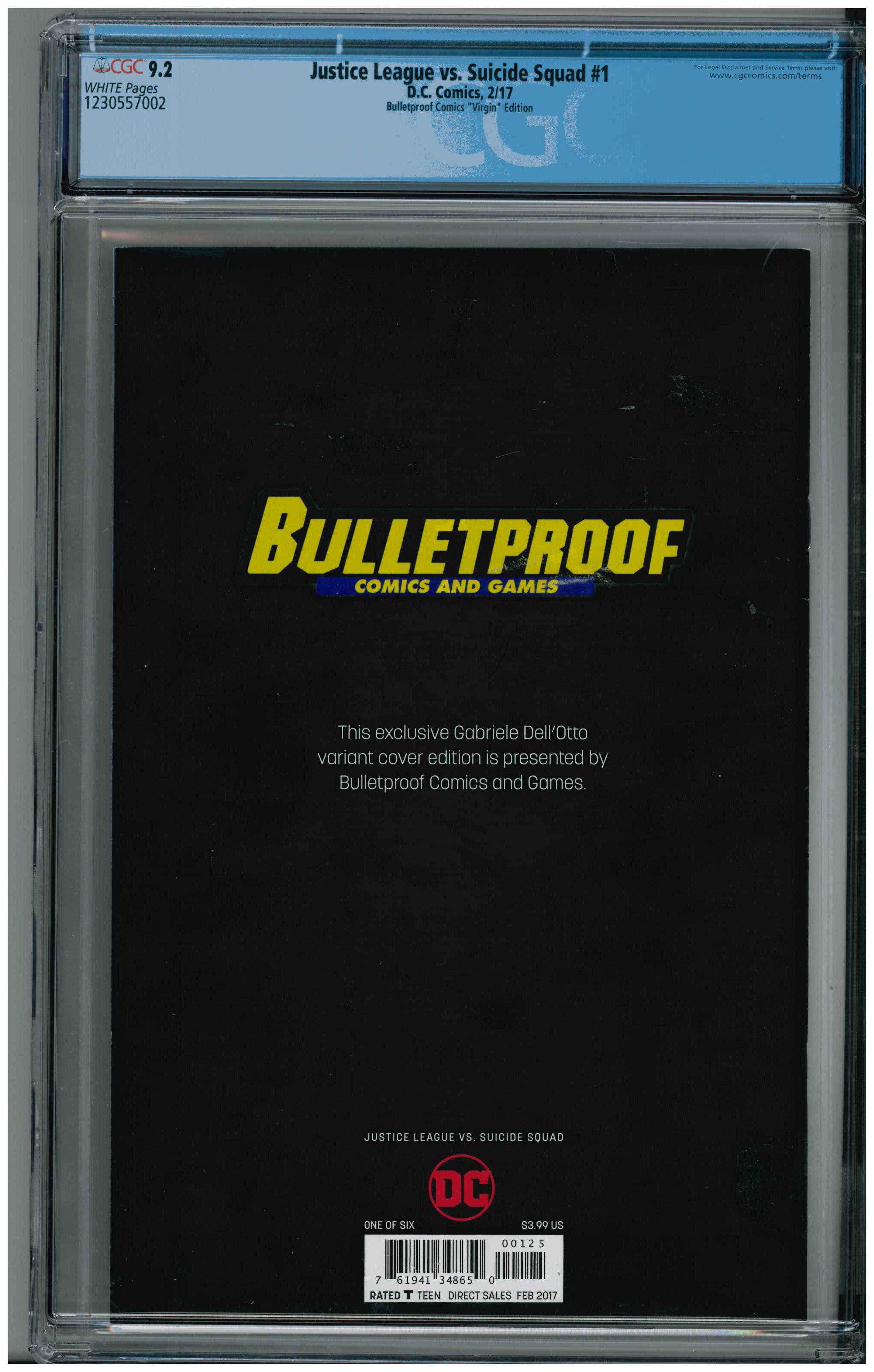 Justice League vs. Suicide Squad #1 Rückseite