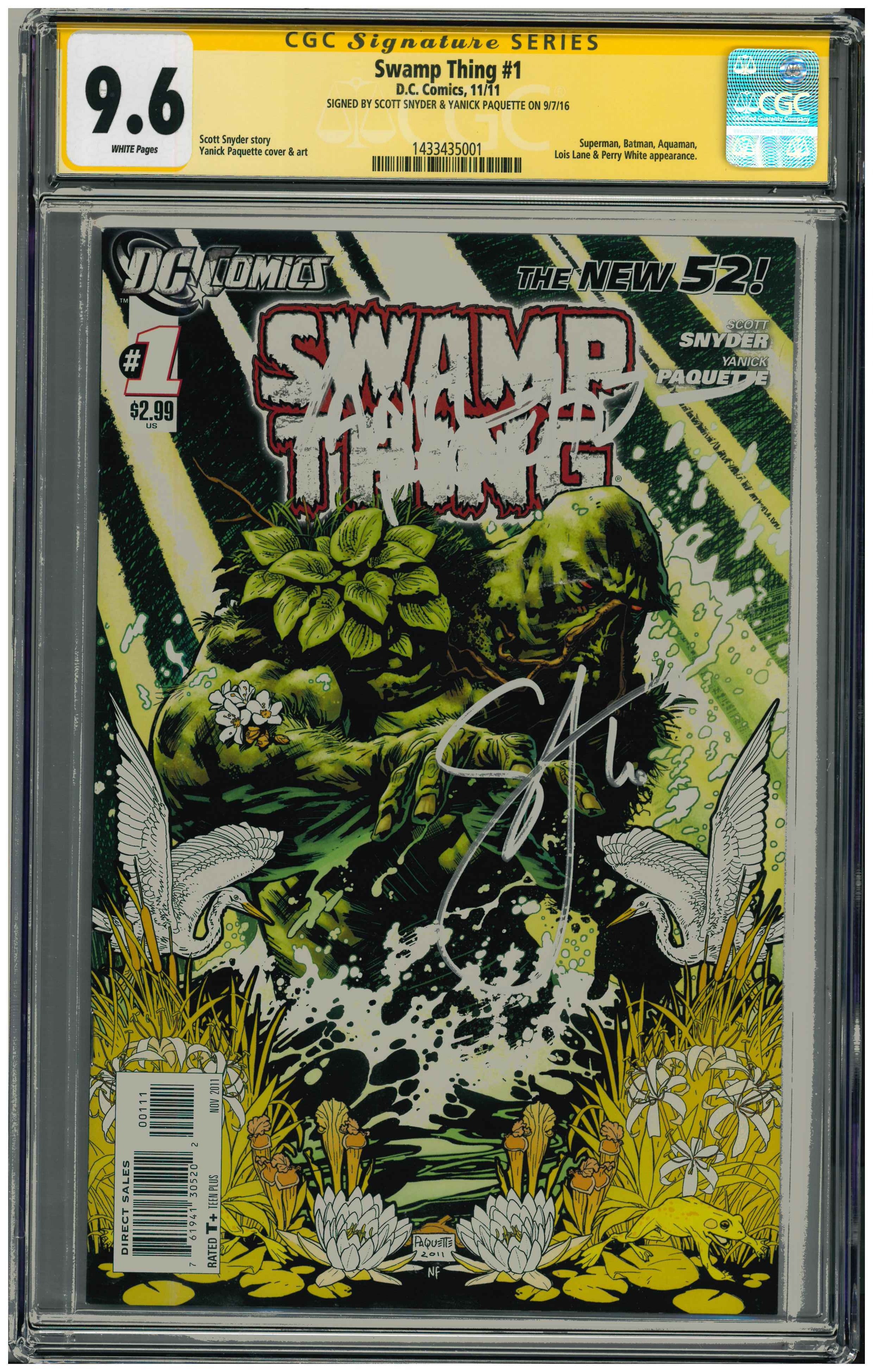 Swamp Thing #1 | Unterschrieben von Scott Synder & Yanick Paquette