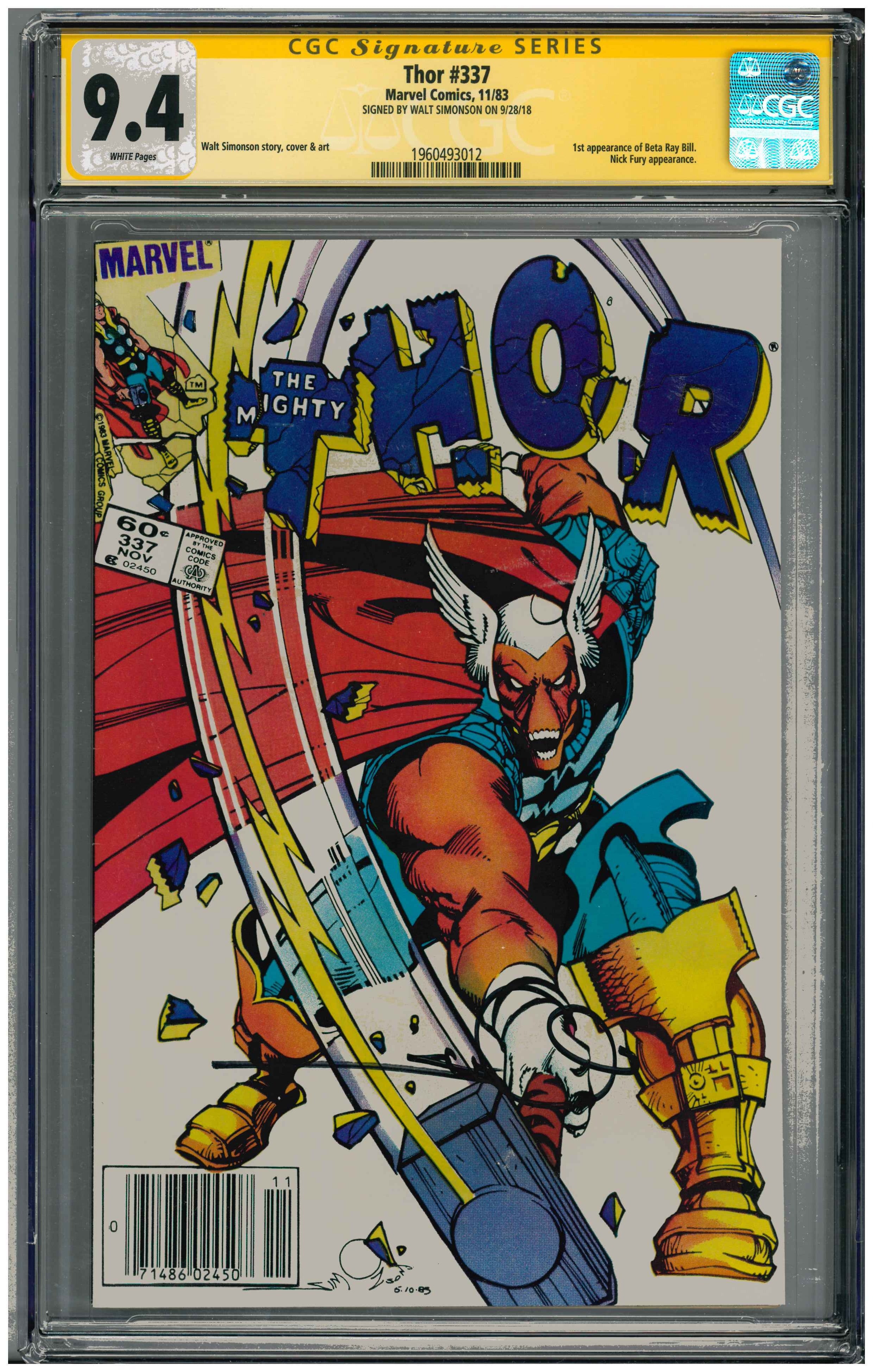 Thor #337 | Unterschrieben von Walt Simonson