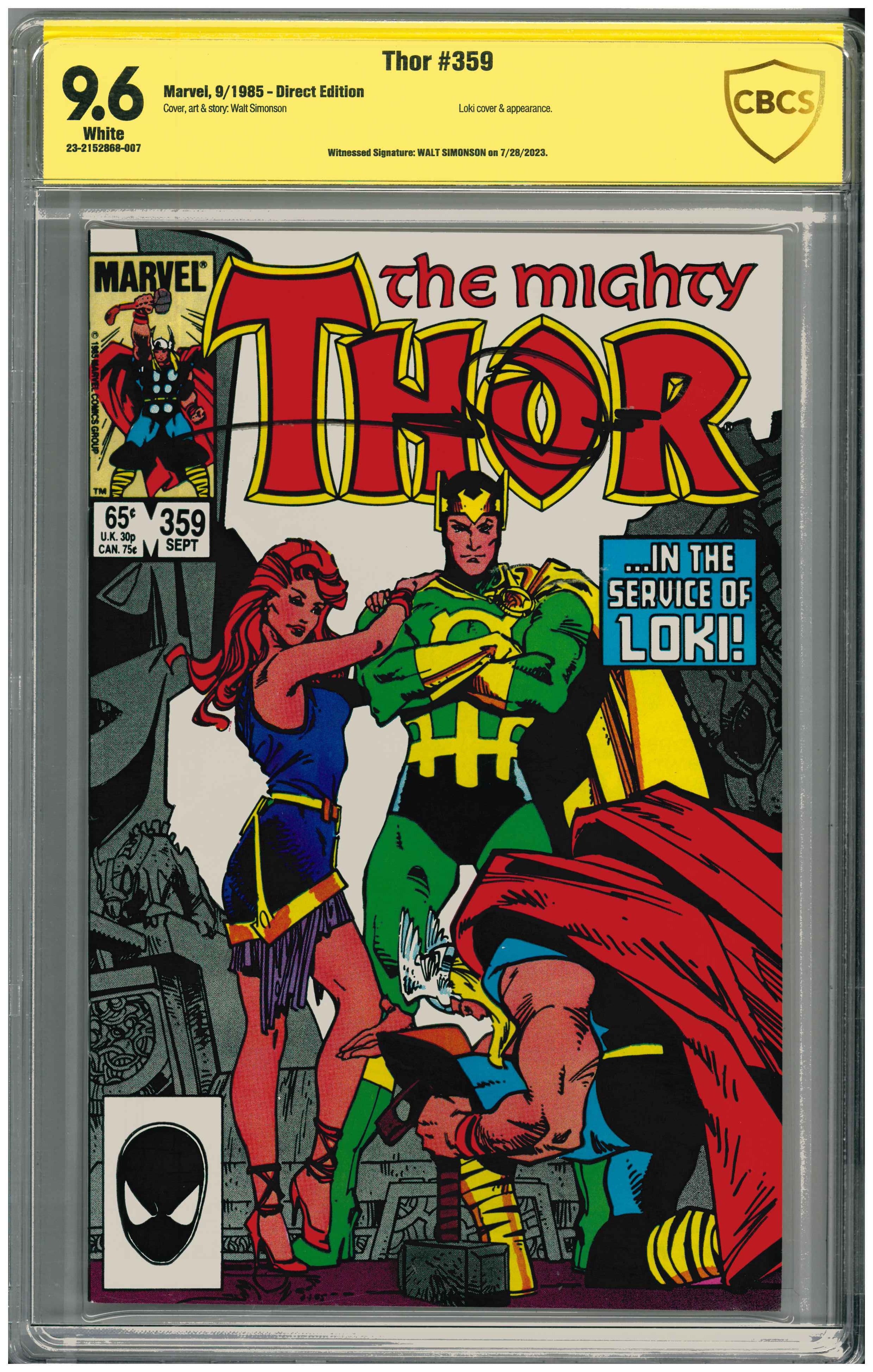 Thor #359 | Unterschrieben von Walt Simonson