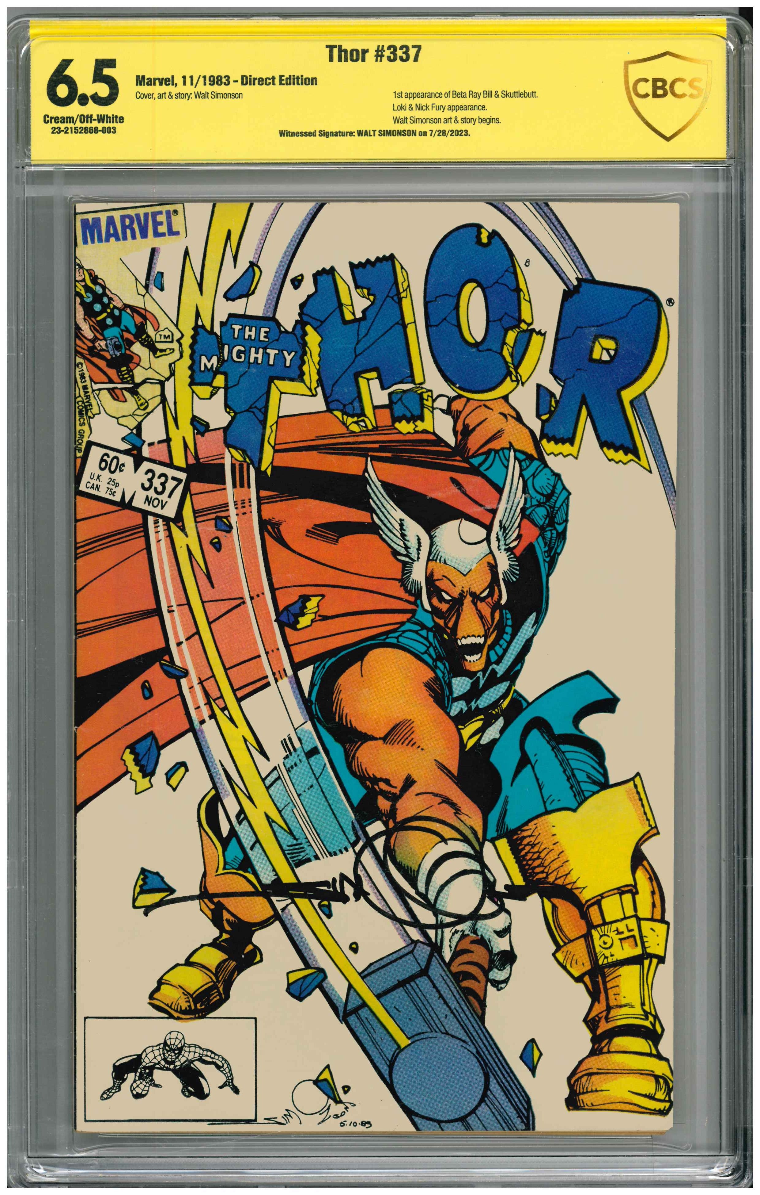 Thor #337 | Unterschrieben von Walt Simonson