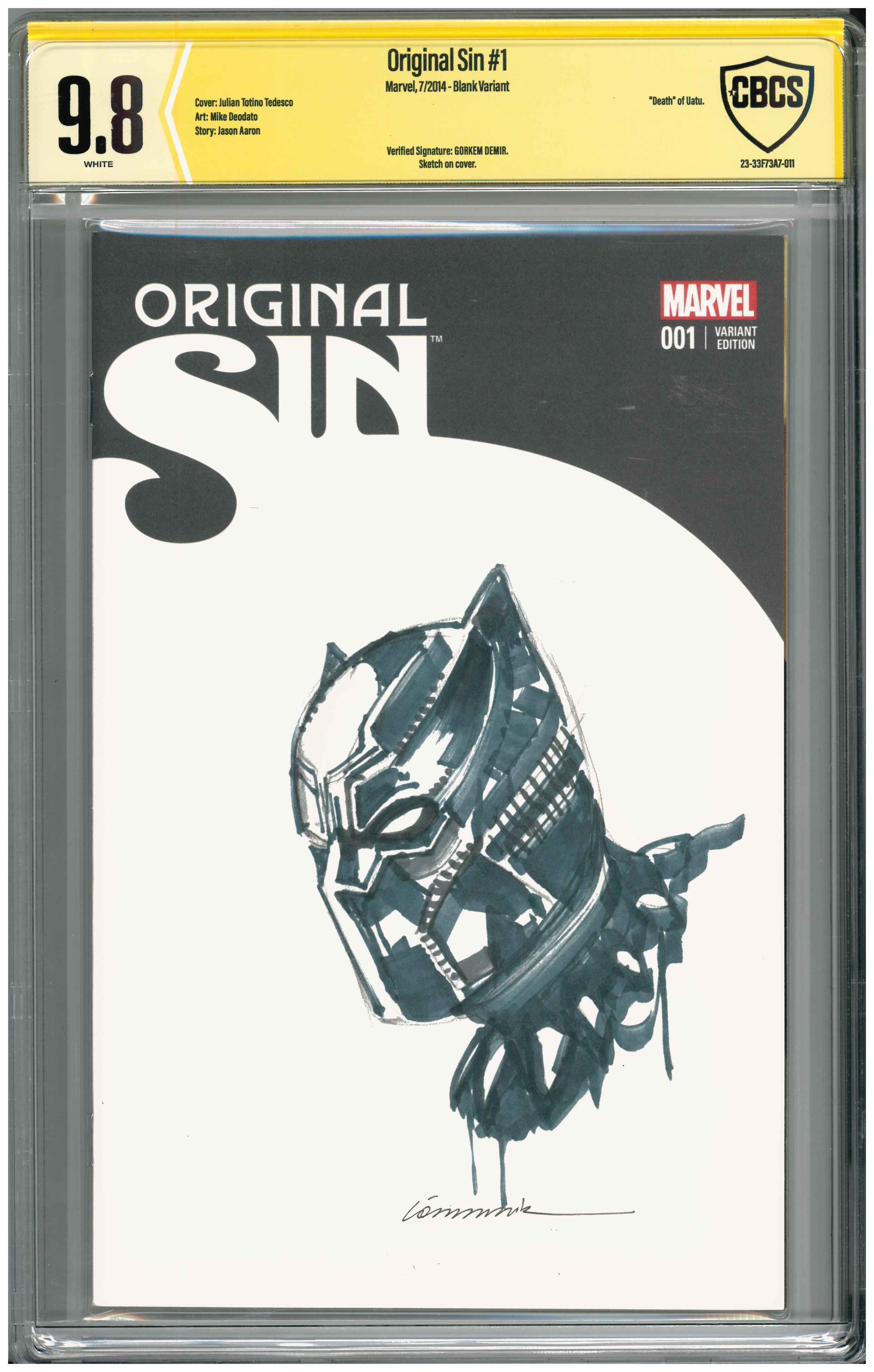 Original Sin #1 | Unterschrieben & Sketched von Gorkem Demir