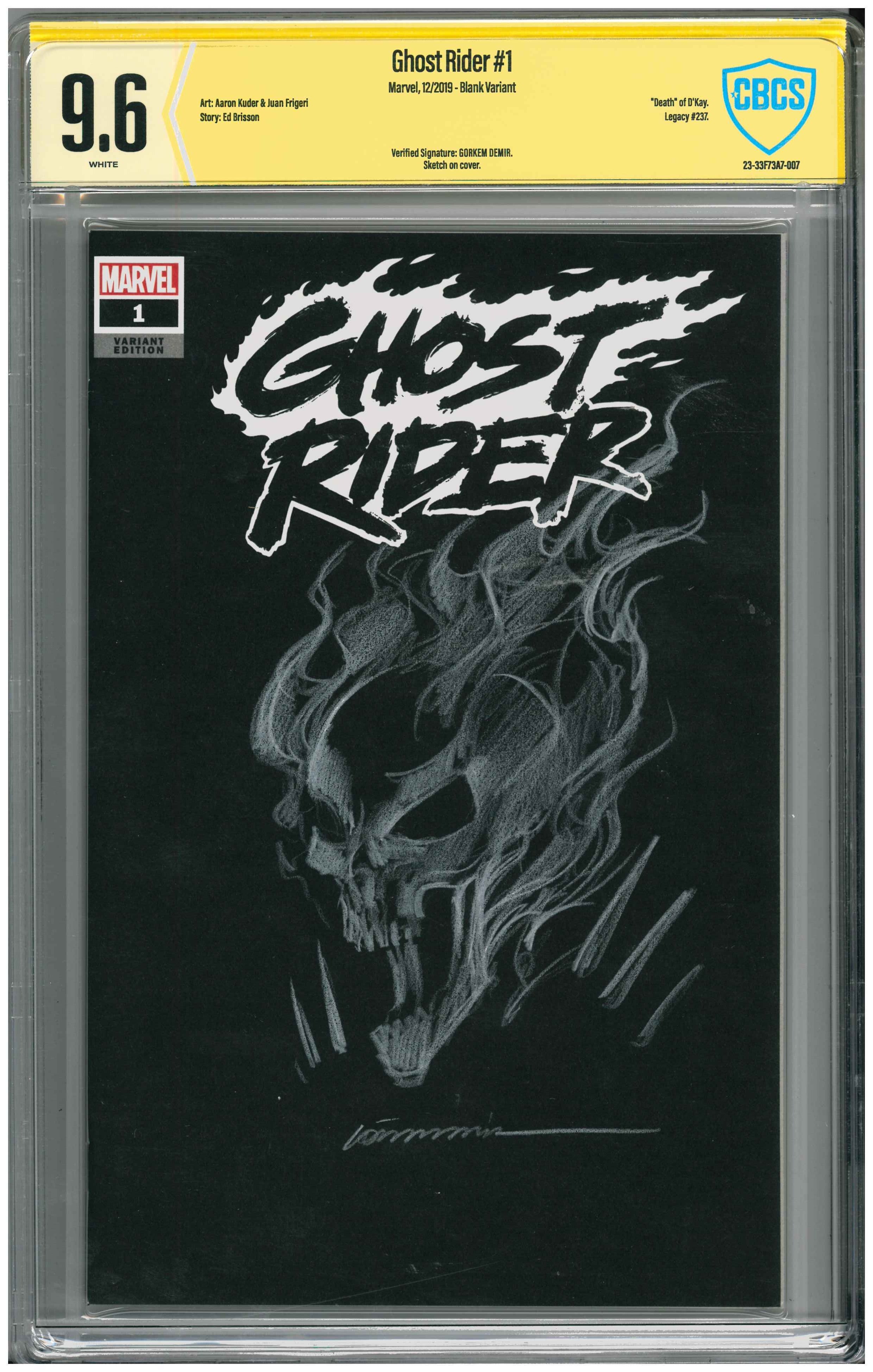 Ghost Rider #1 | Unterschrieben & Sketched von Gorkem Demir