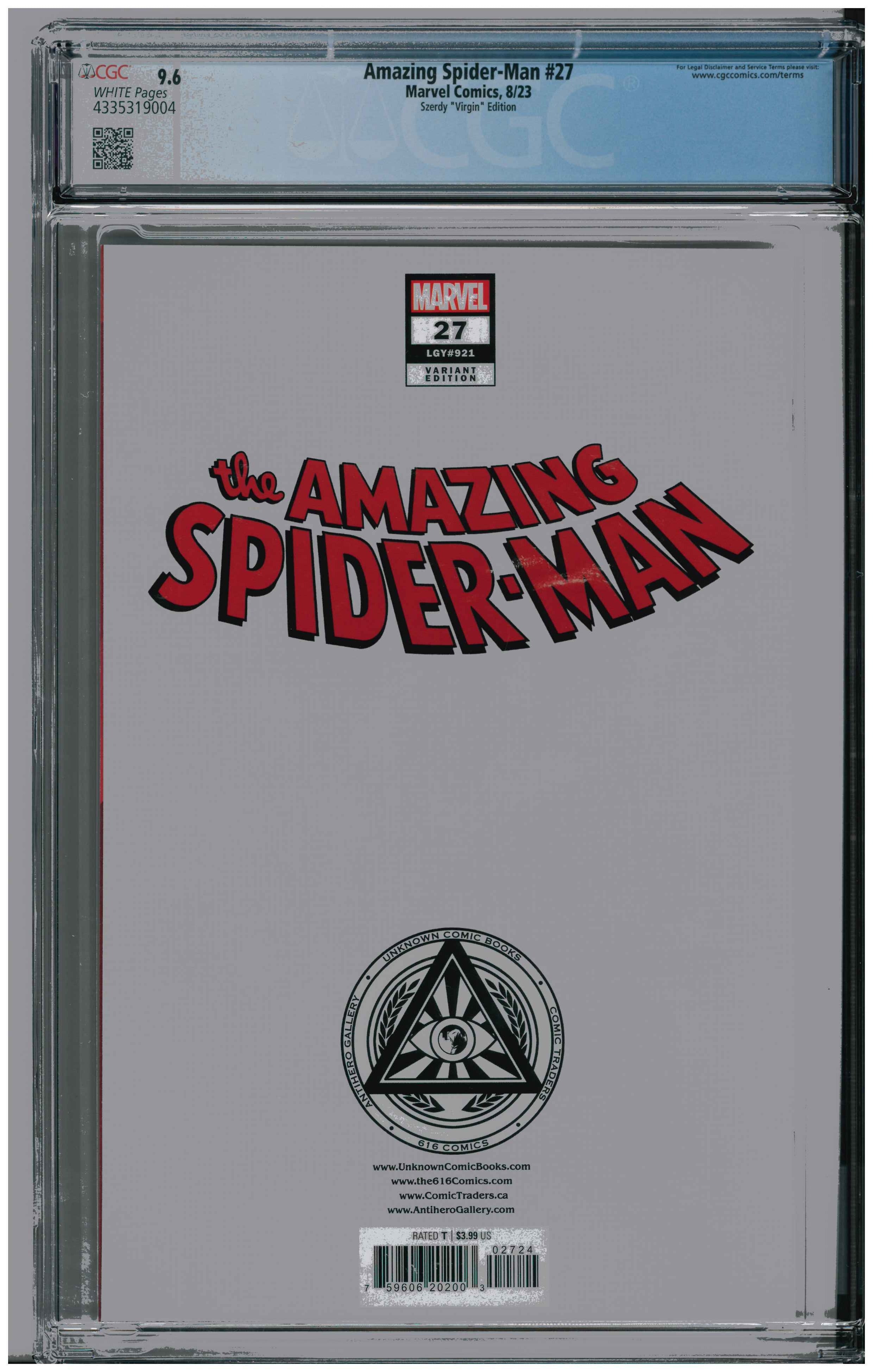 Amazing Spider-Man #27 Rückseite