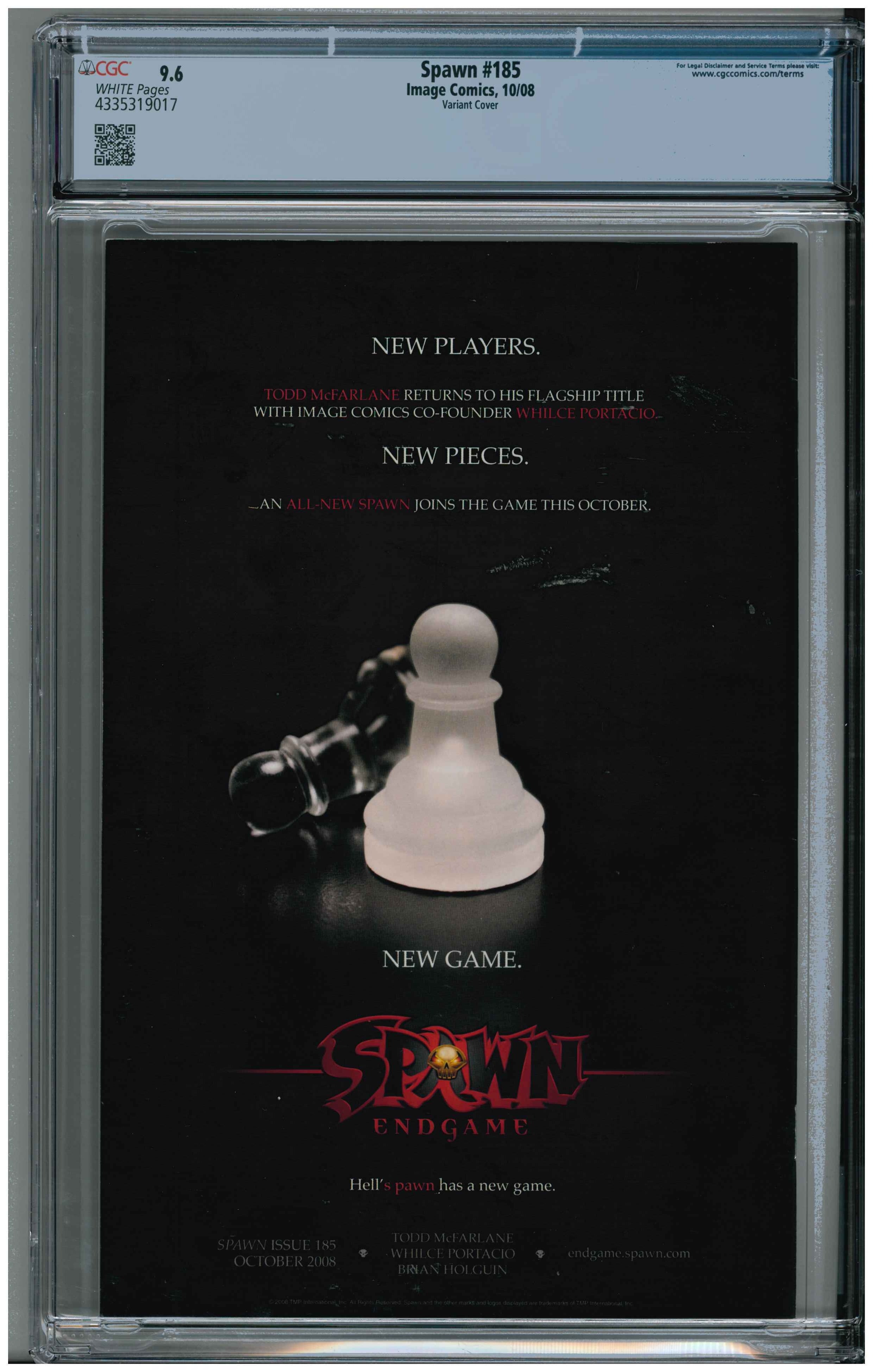 Spawn #185 Rücskeite