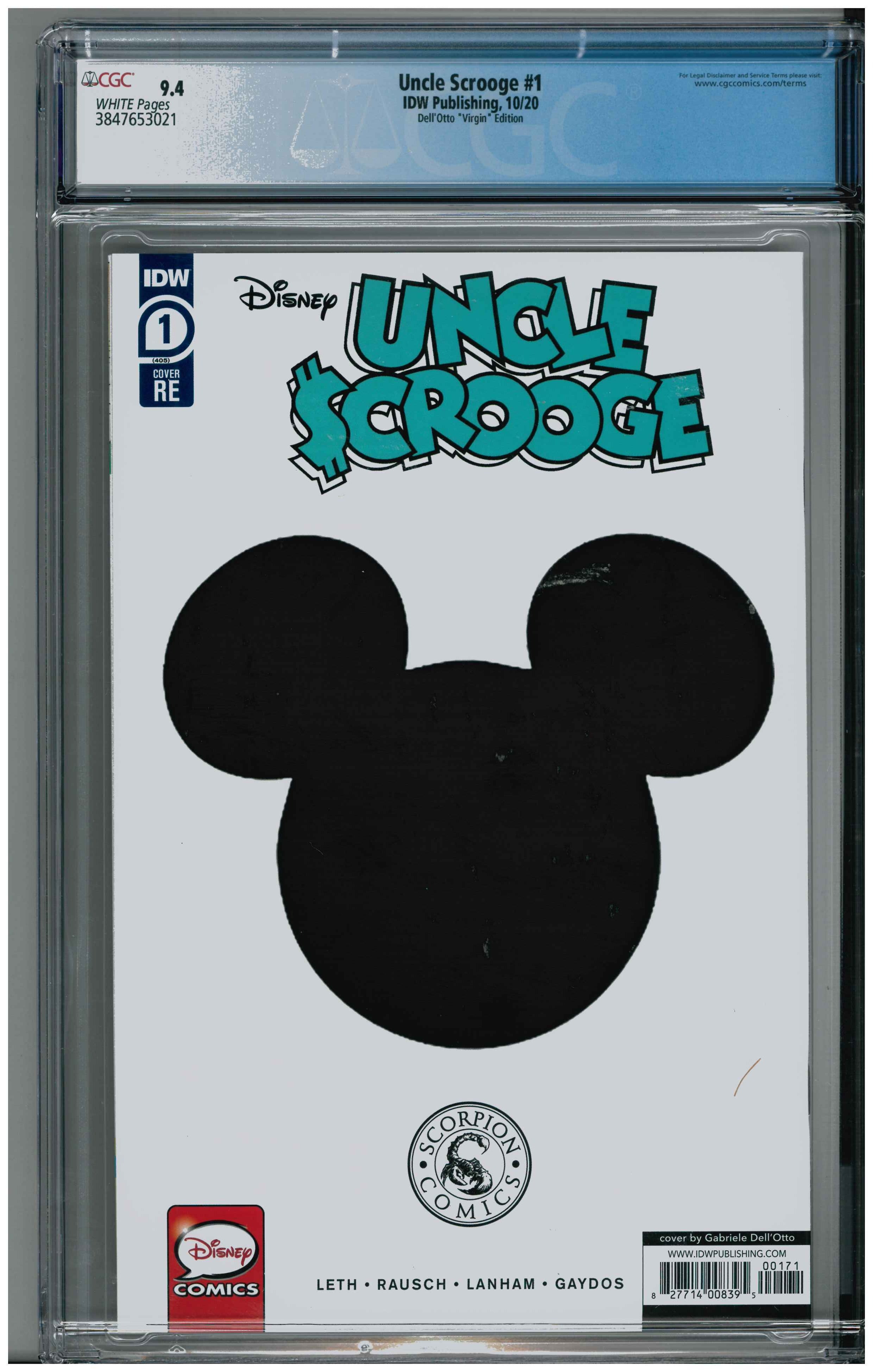 Uncle Scrooge #1 Rückseite