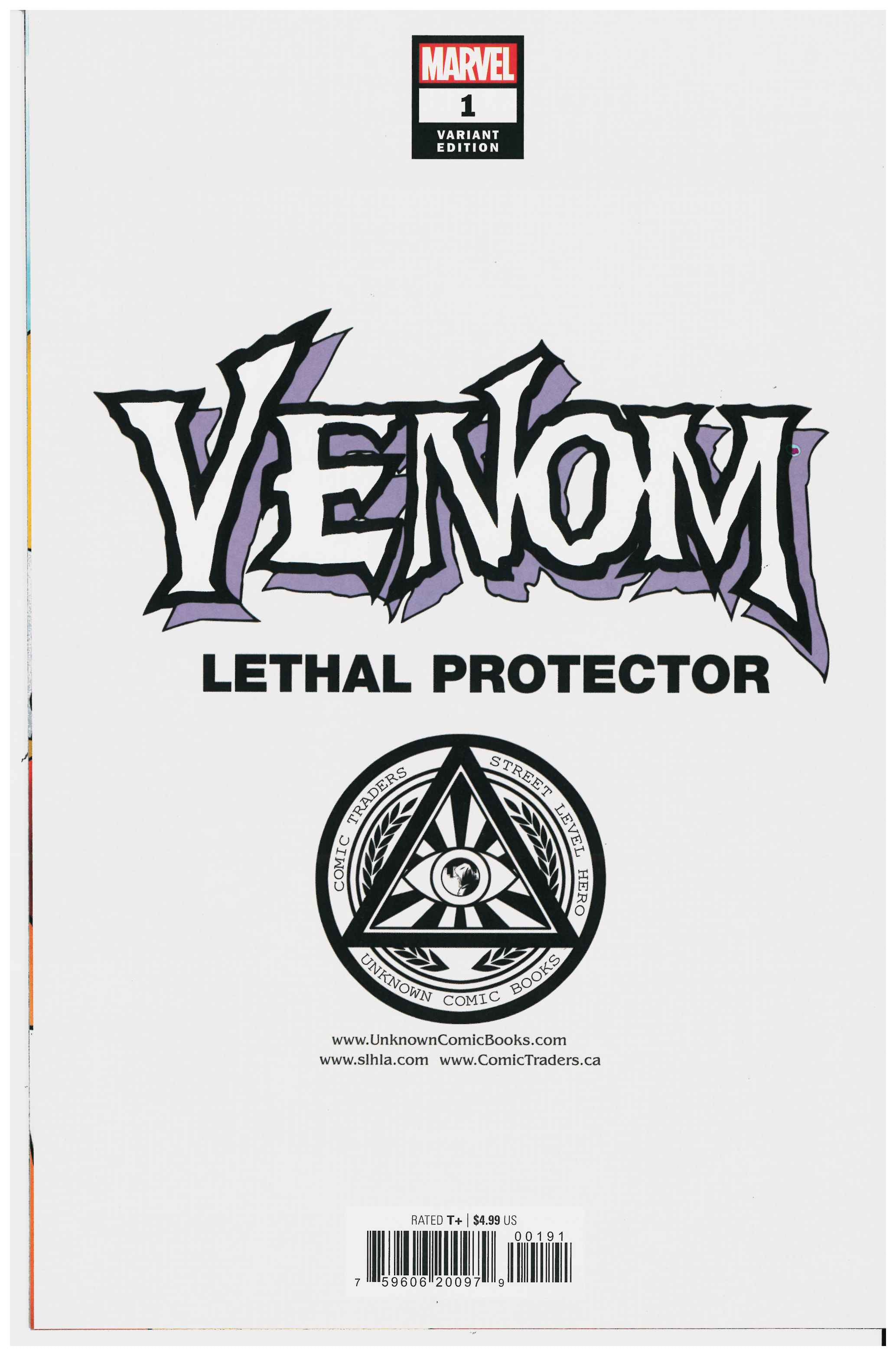 Venom: Lethal Protector #1 Rückseite