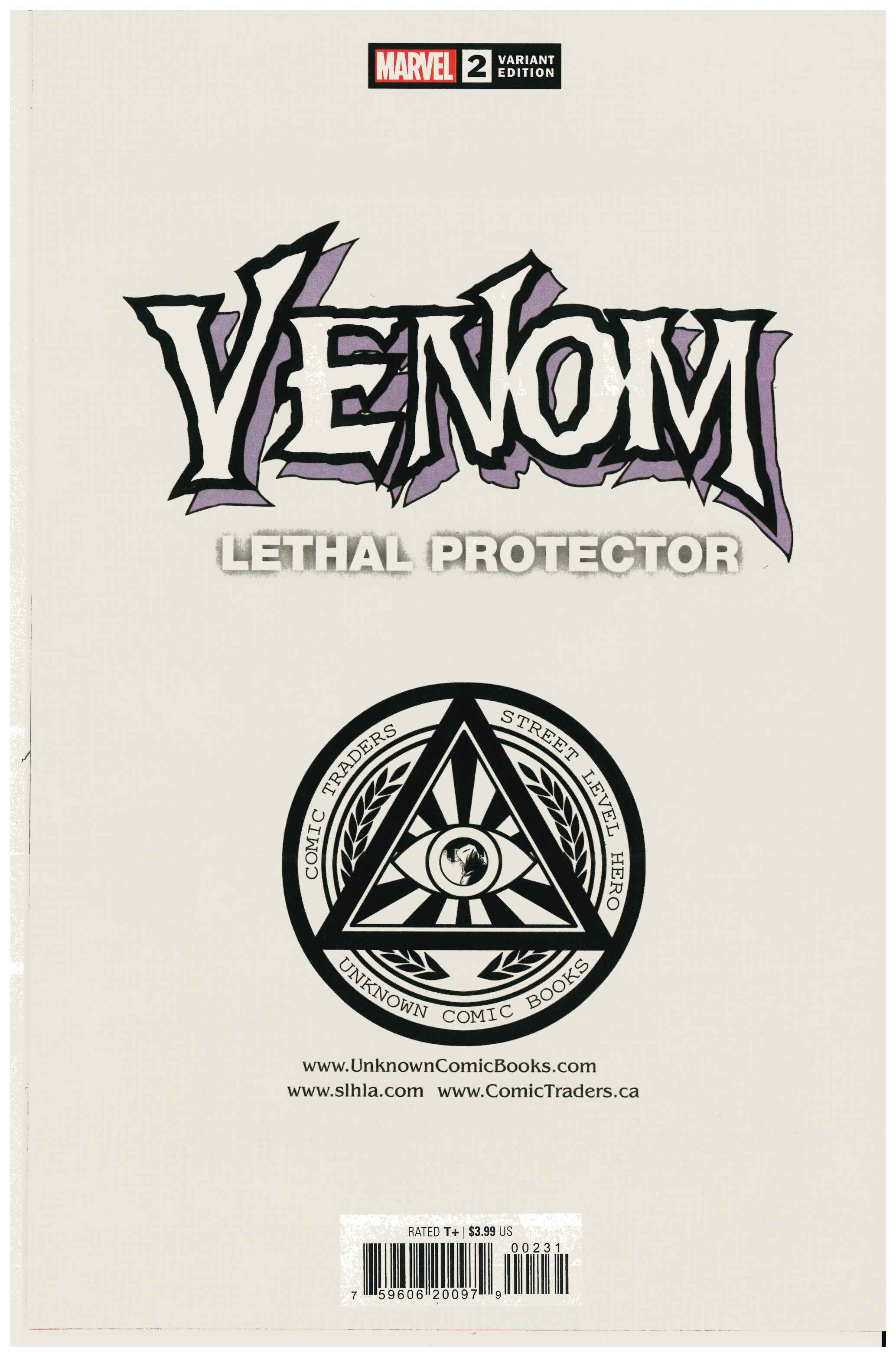 Venom: Lethal Protector #2 RÜckseite