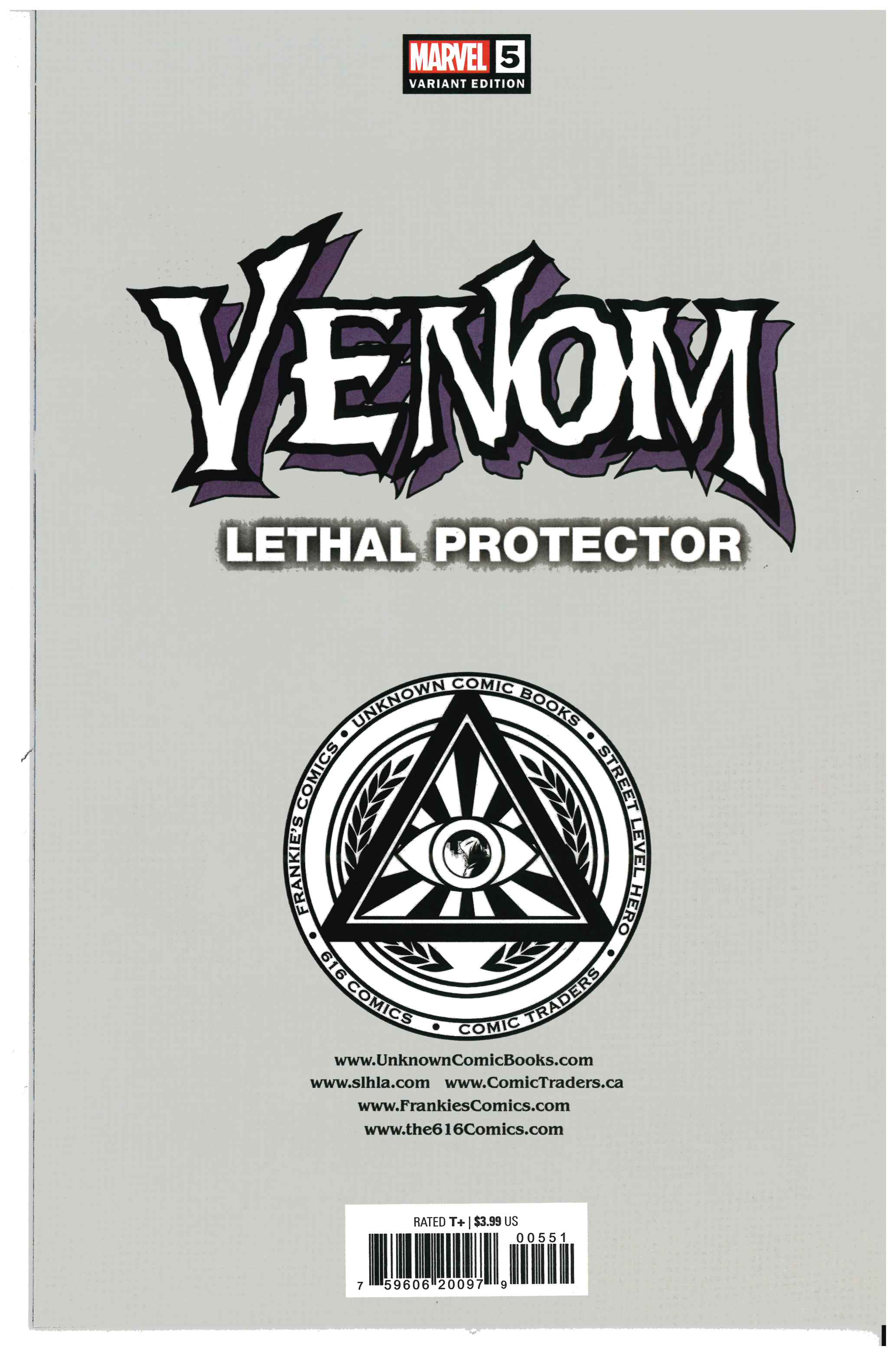 Venom: Lethal Protector #5 Rückseite