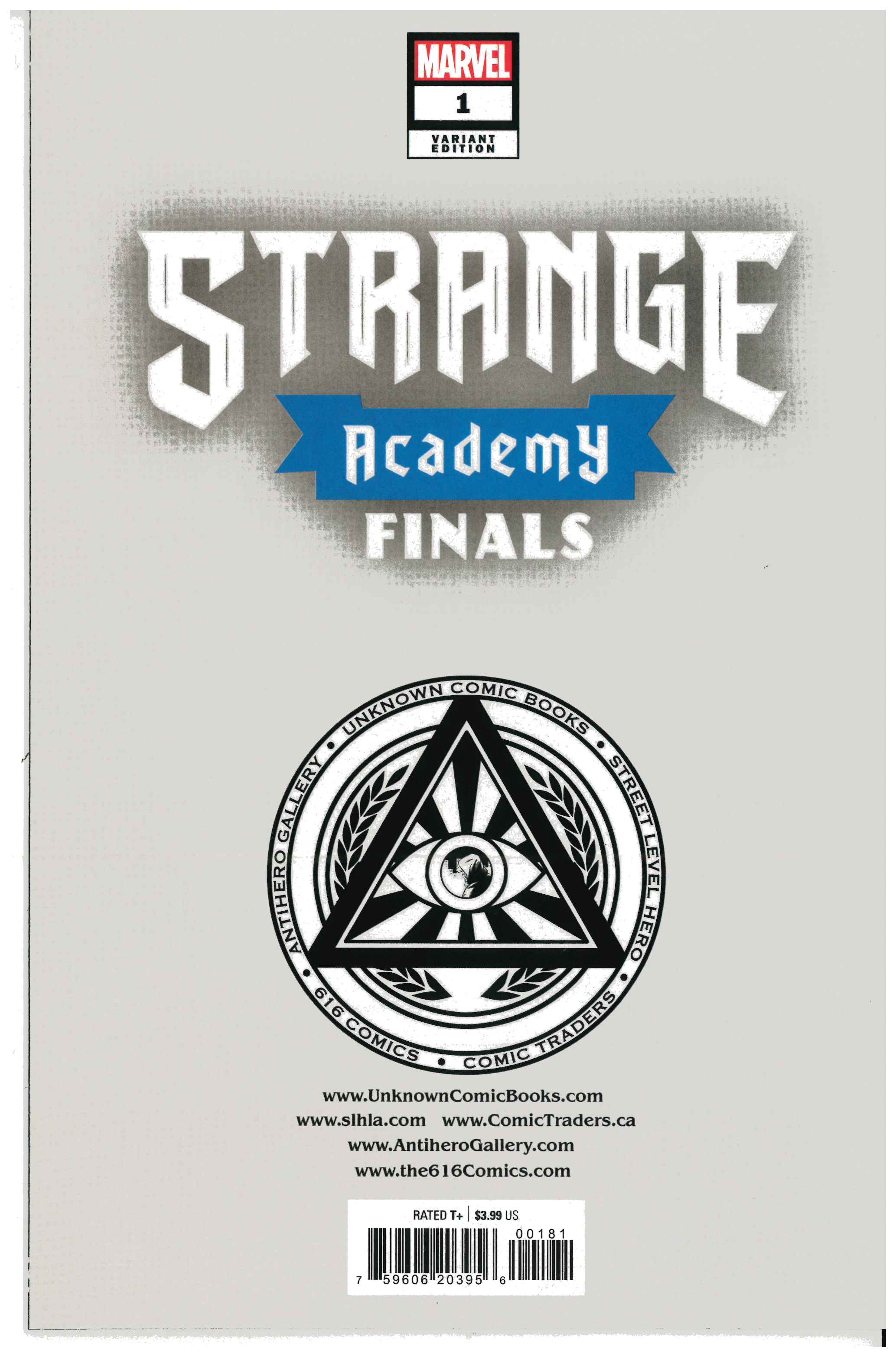 Strange Academy Finals #1 Rückseite