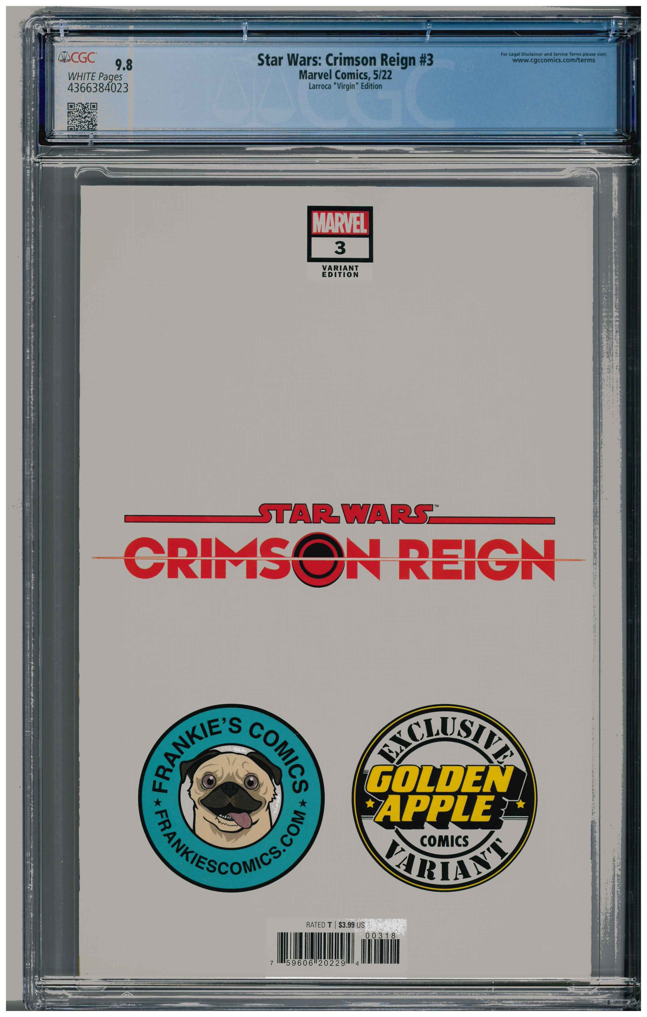 Star Wars: Crimson Reign #3 RÜckseite