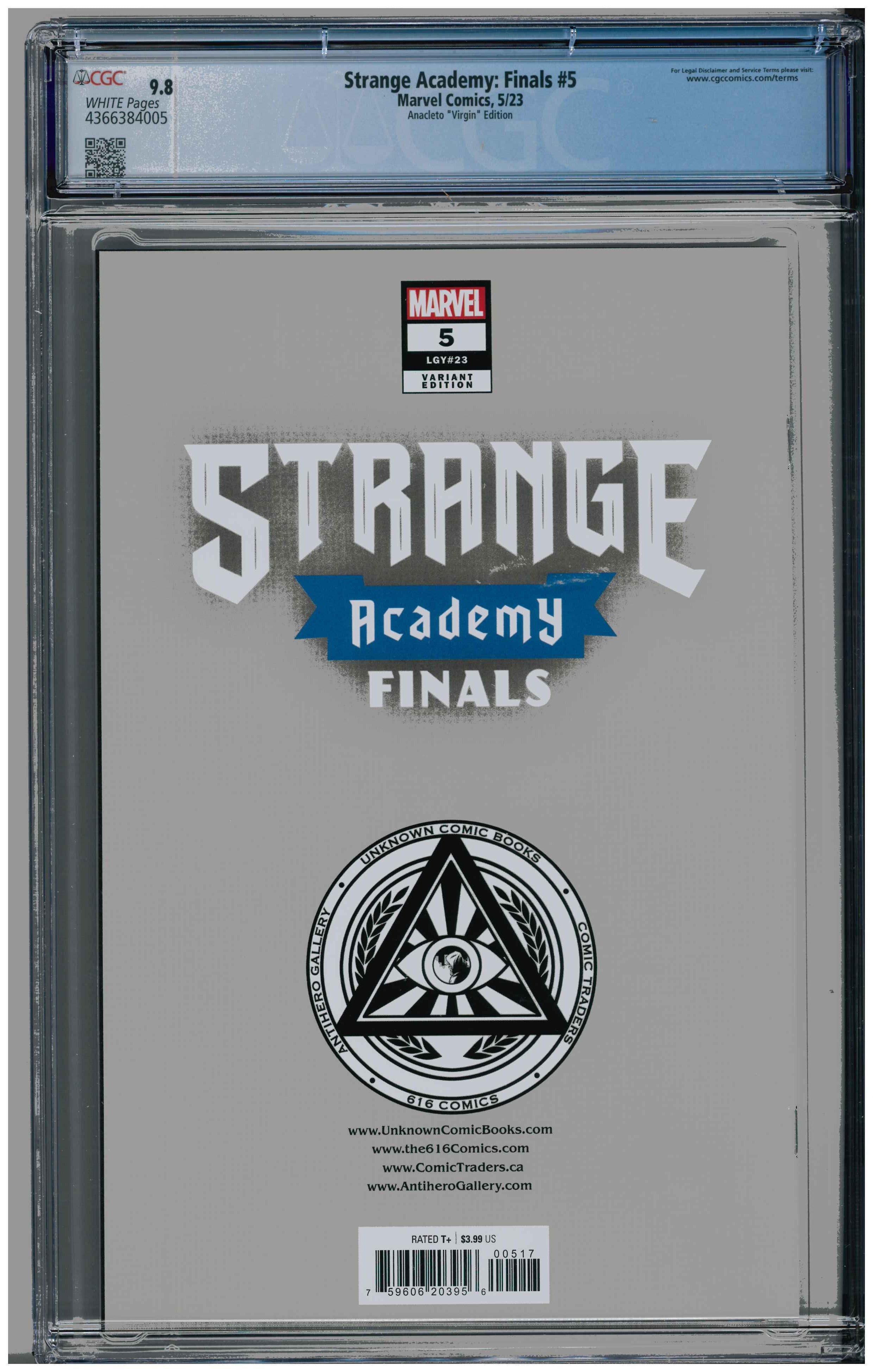 Strange Academy: Finals #5 Rückseite