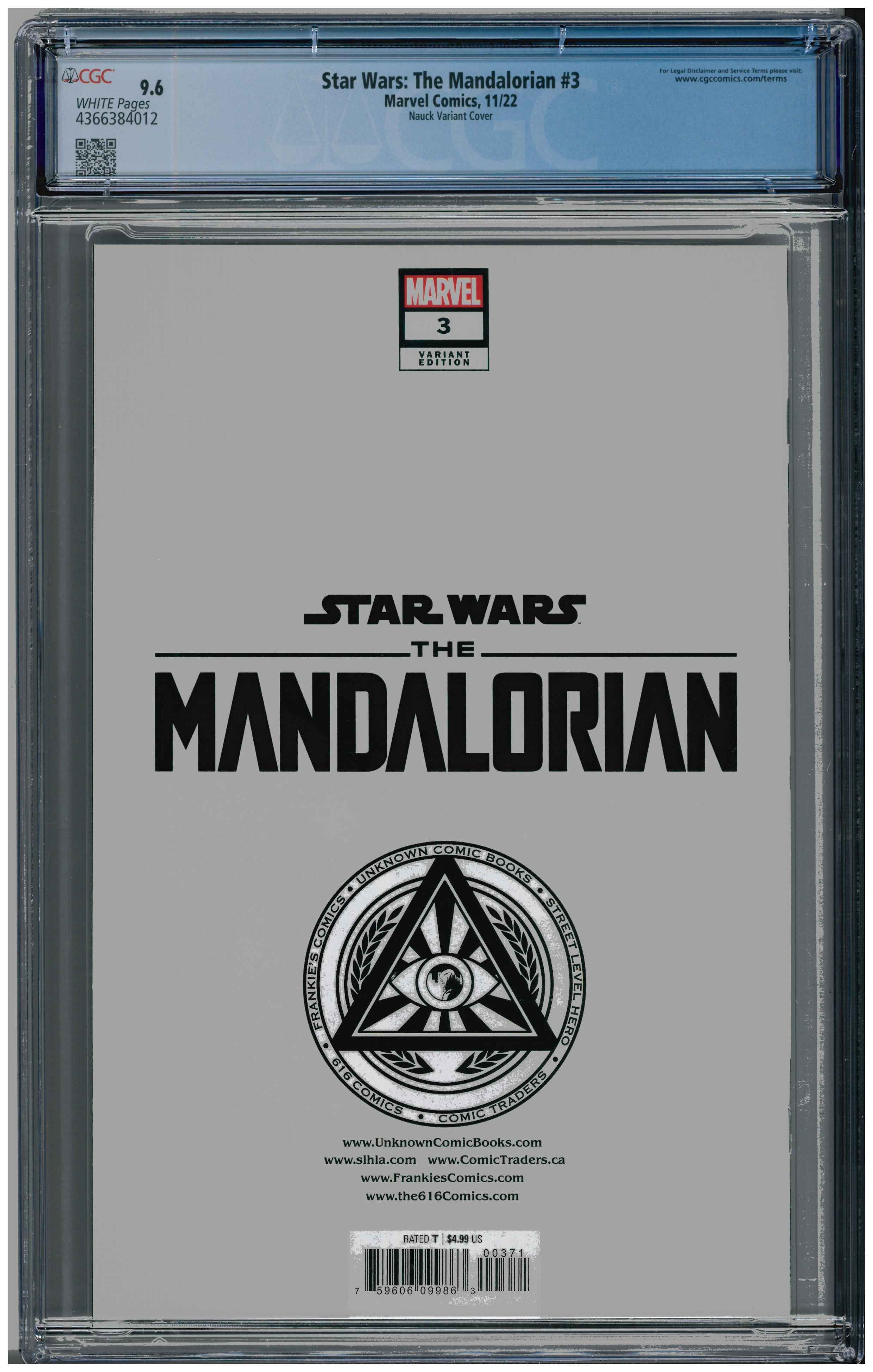 Star Wars: The Mandalorian #3 Rückseite