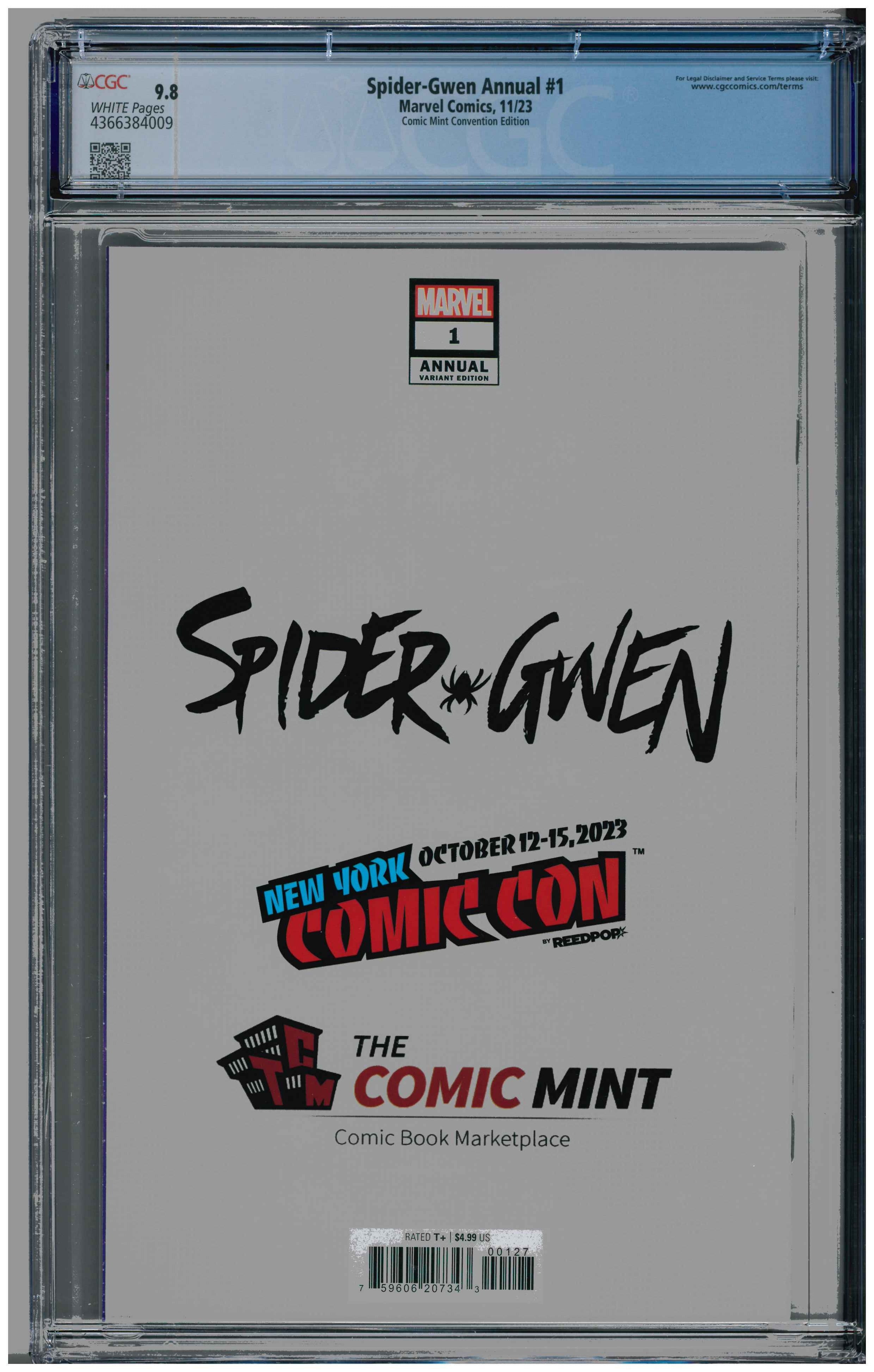 Spider-Gwen Annual #1 RÜckseite