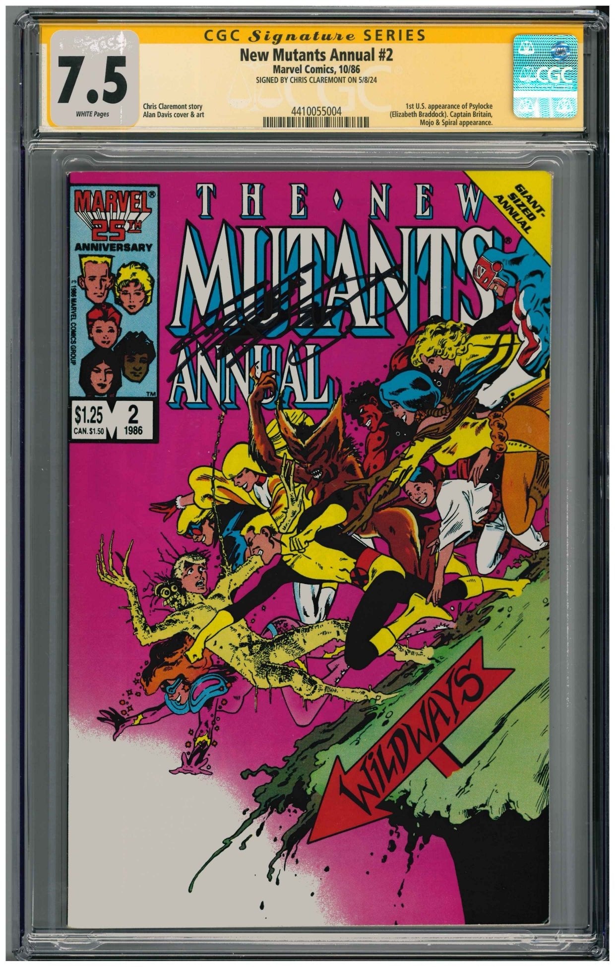 New Mutants Annual #2 | Unterschrieben von Chris Claremont