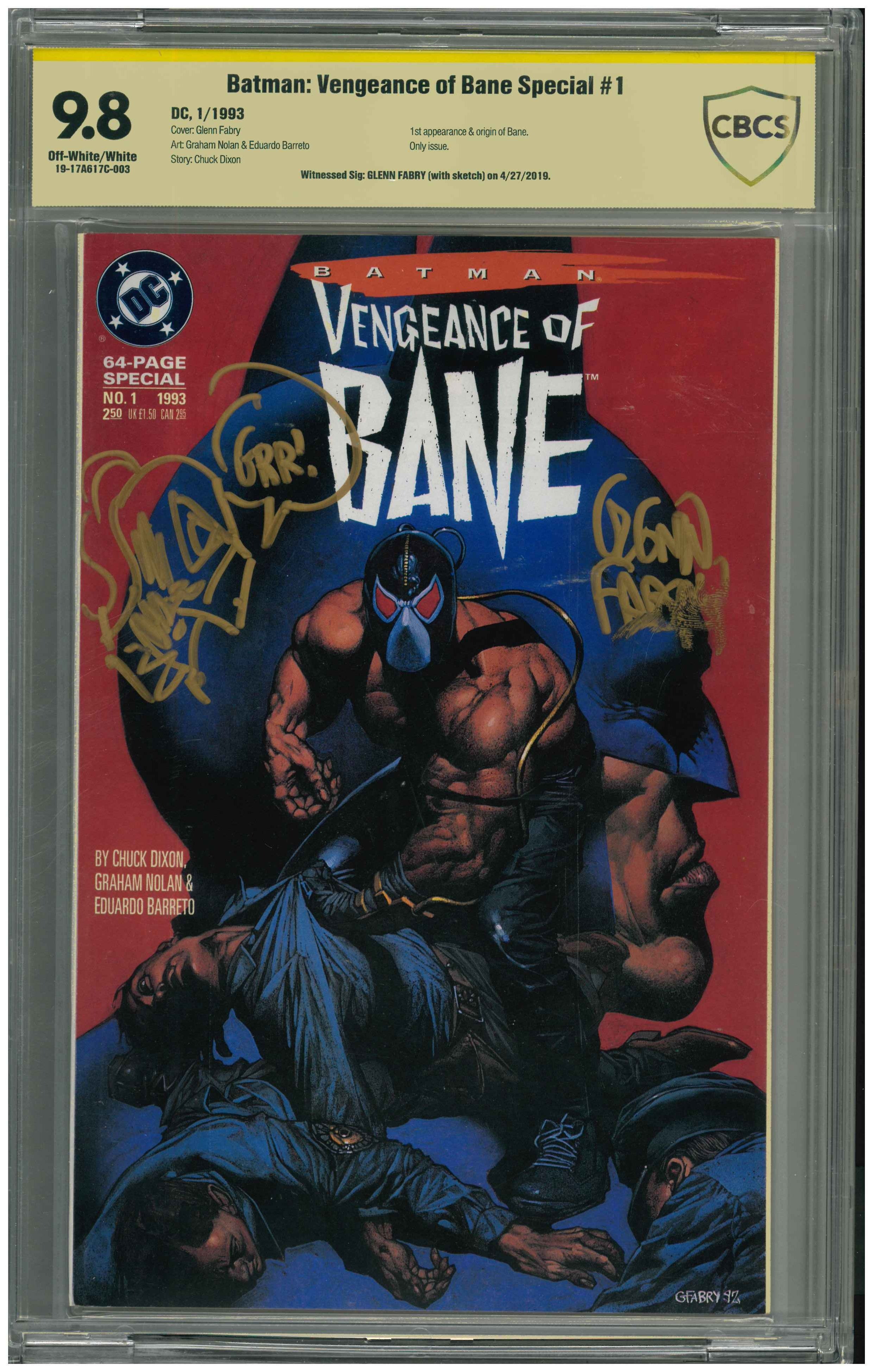 Vengeance of Bane #1 | Unterschrieben & Sketch von Glenn Fabry