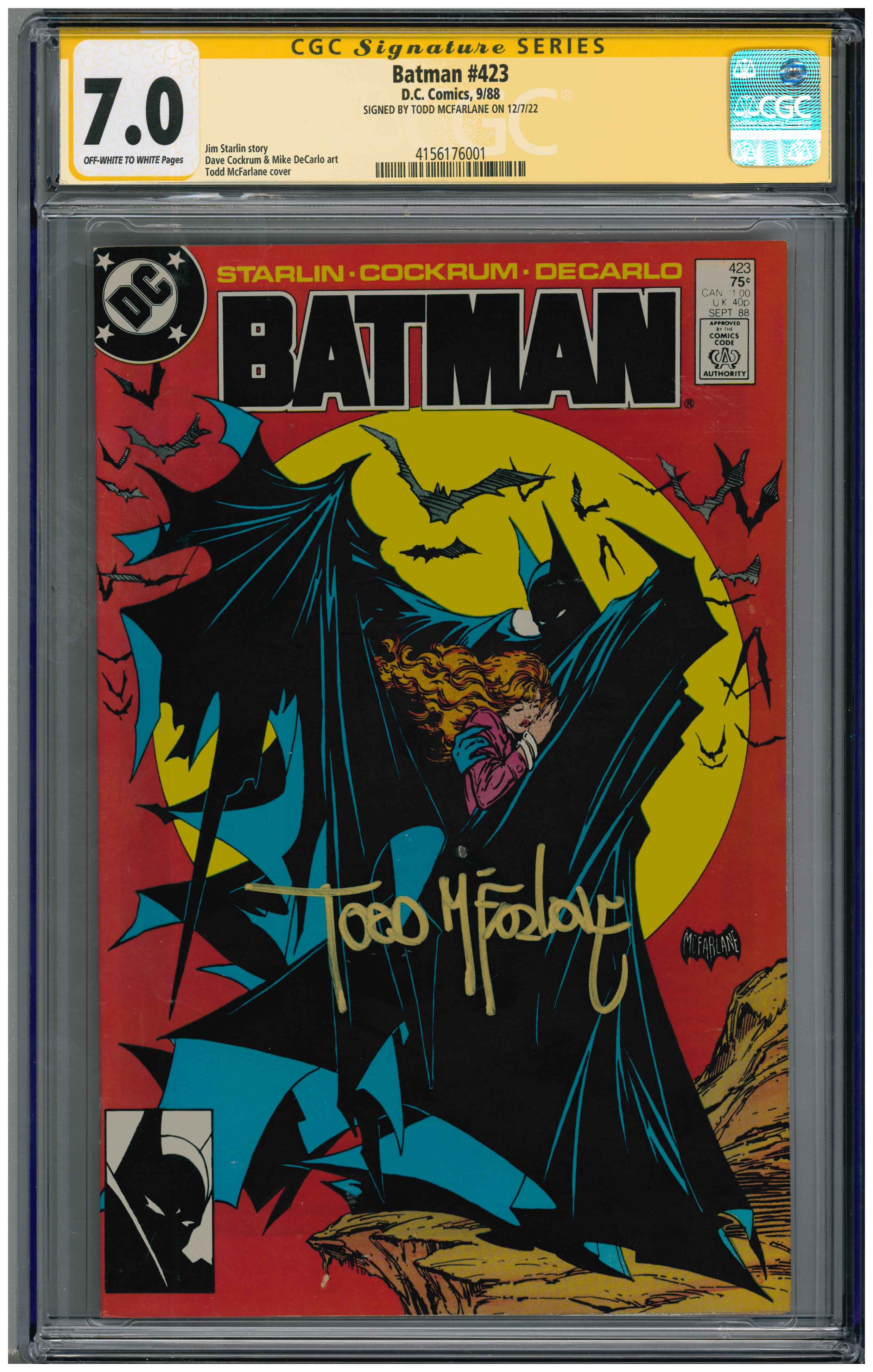 Batman #423 | Unterschrieben von Todd McFarlane