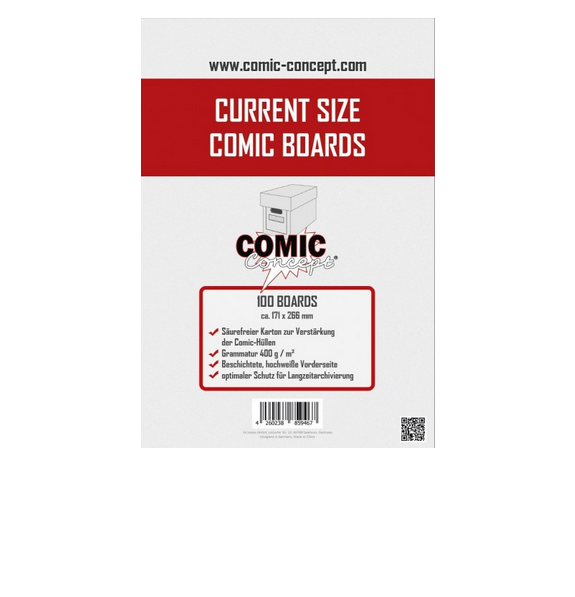 Comic Concept Comic Boards Current Size (100CT.)