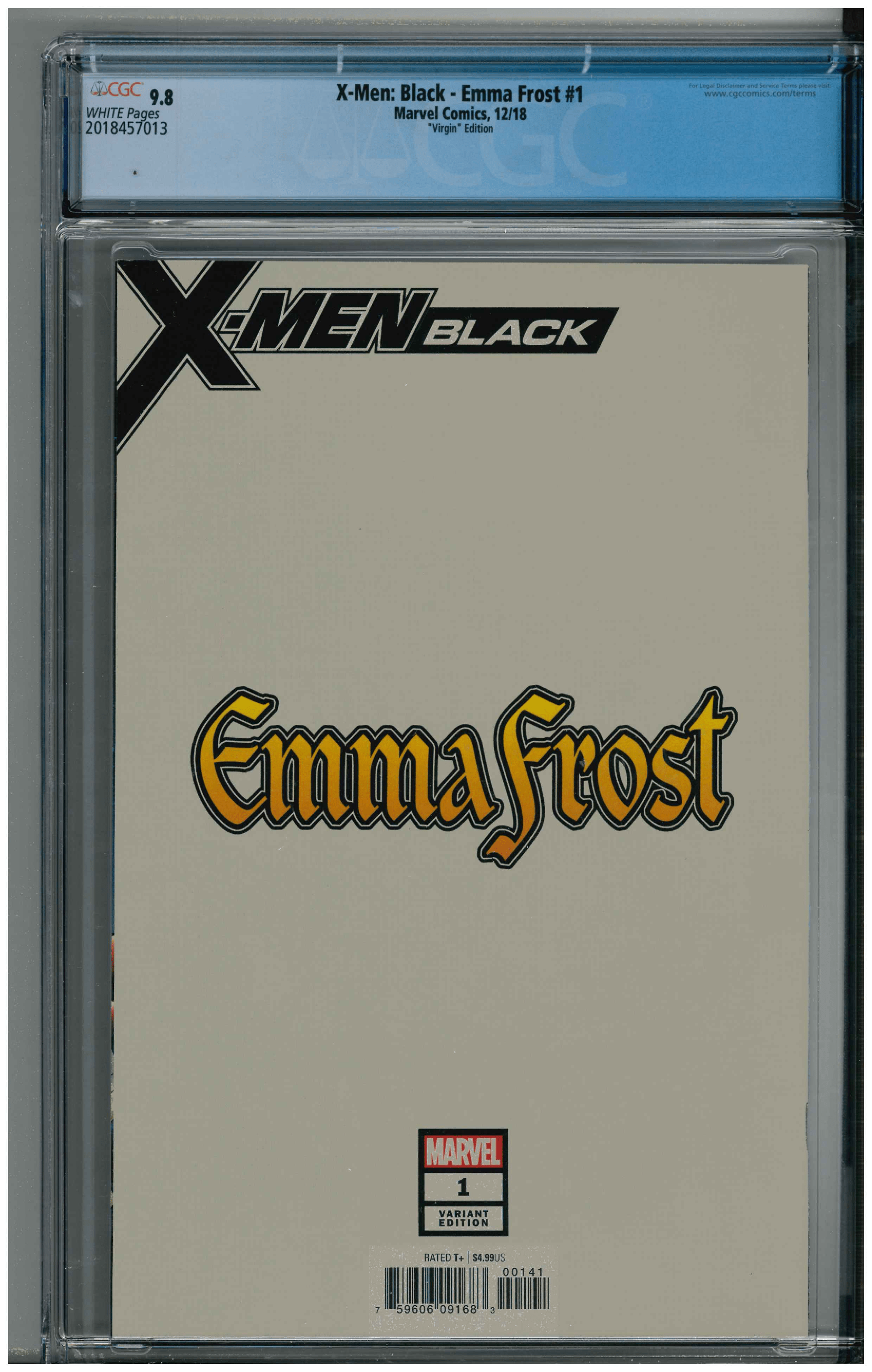 X-Men: Black - Emma Frost #1 backside