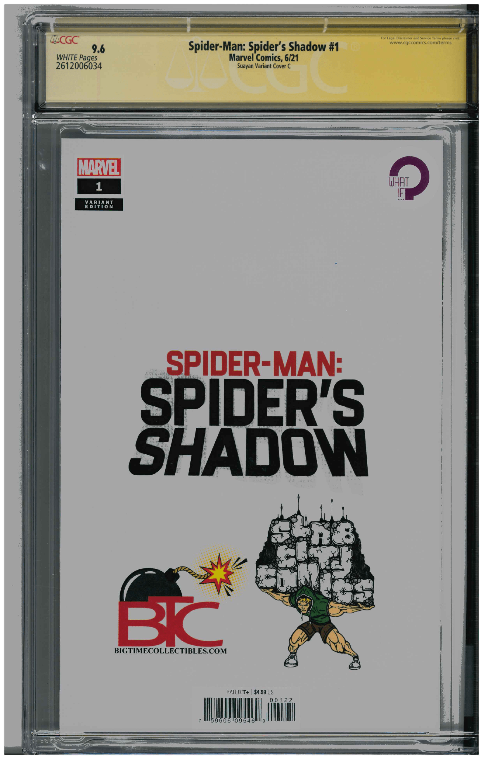 Spider-Man: Spider's Shadow #1 backside