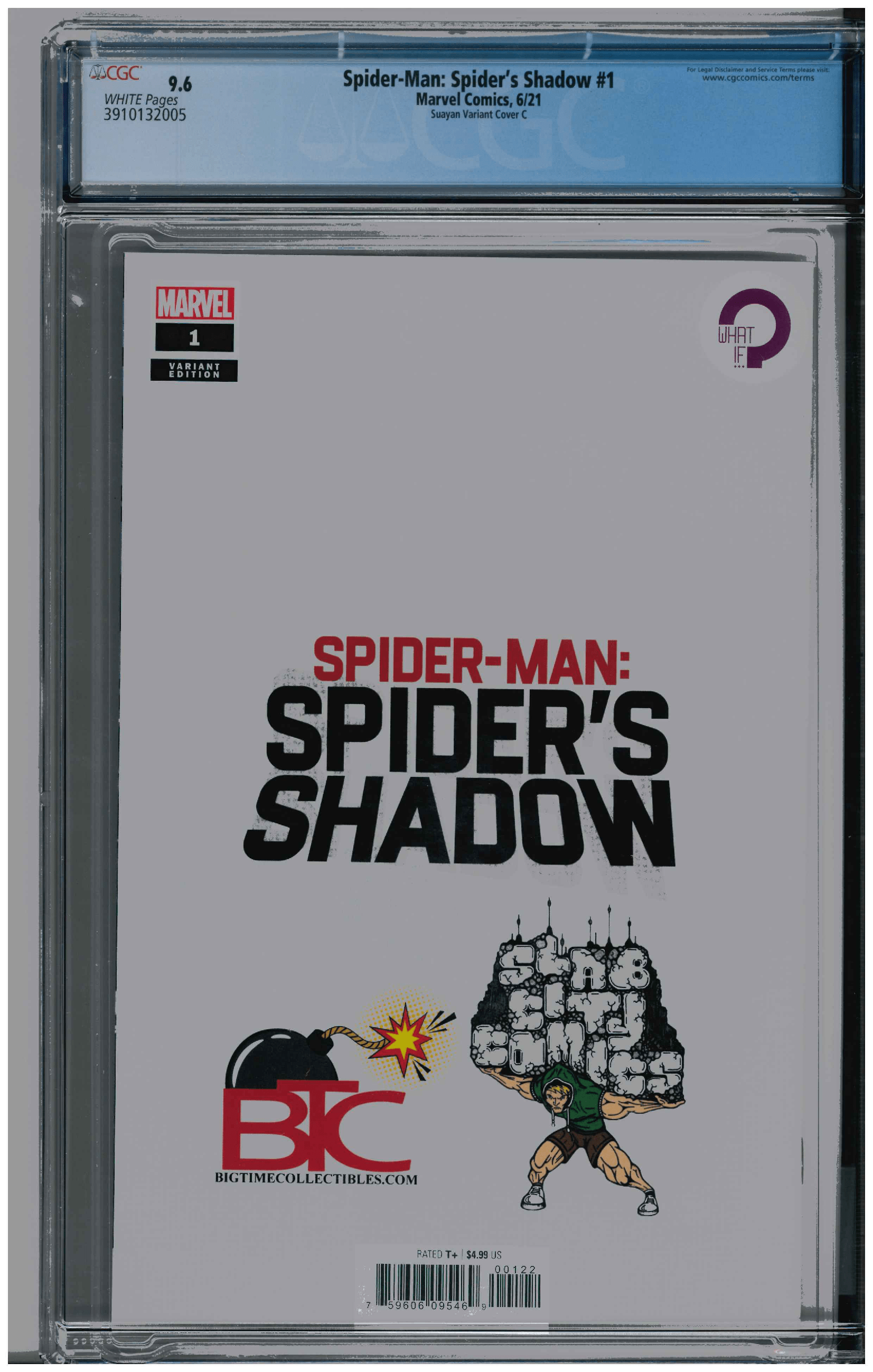 Spider-Man: Spider's Shadow #1 backside
